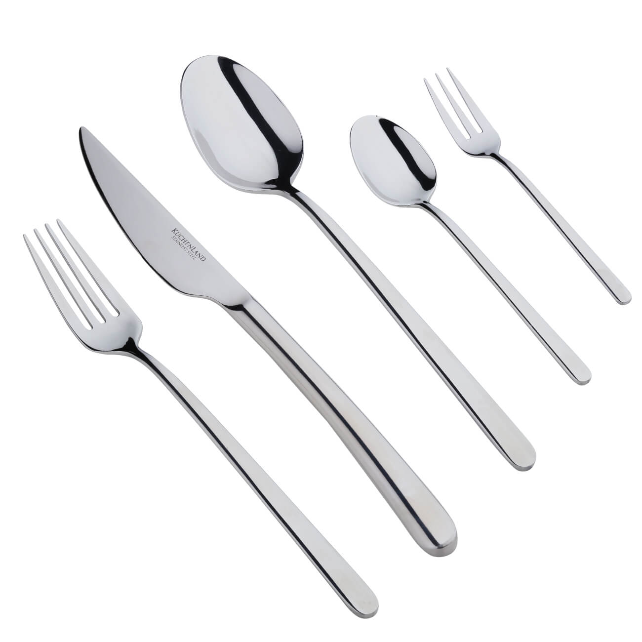 Kitchenware, 12 pers, 68 pr, steel, Toscana, image-0