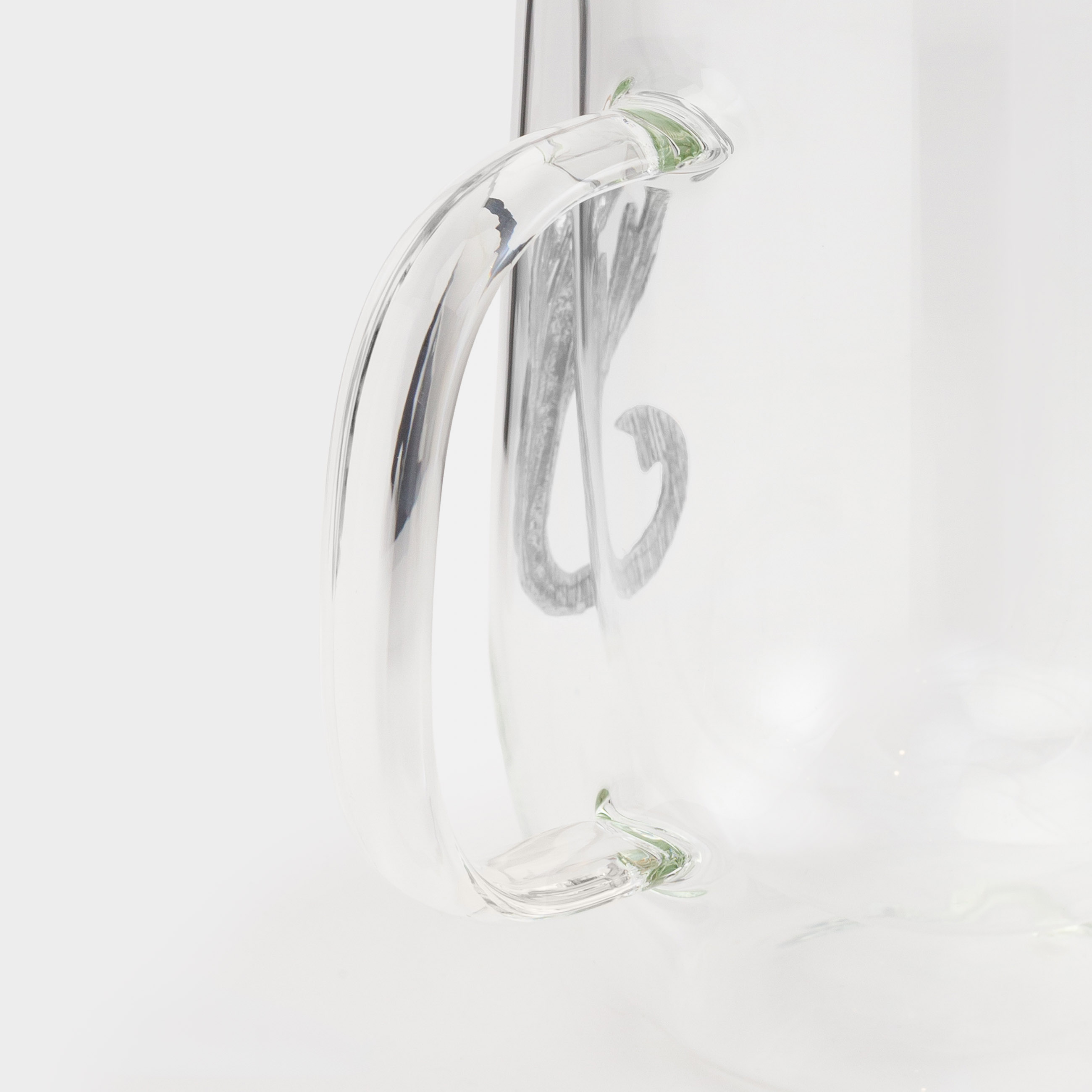 Mug, 350 ml, glass B / metal, silver, Scorpion, Air zodiac, image-2