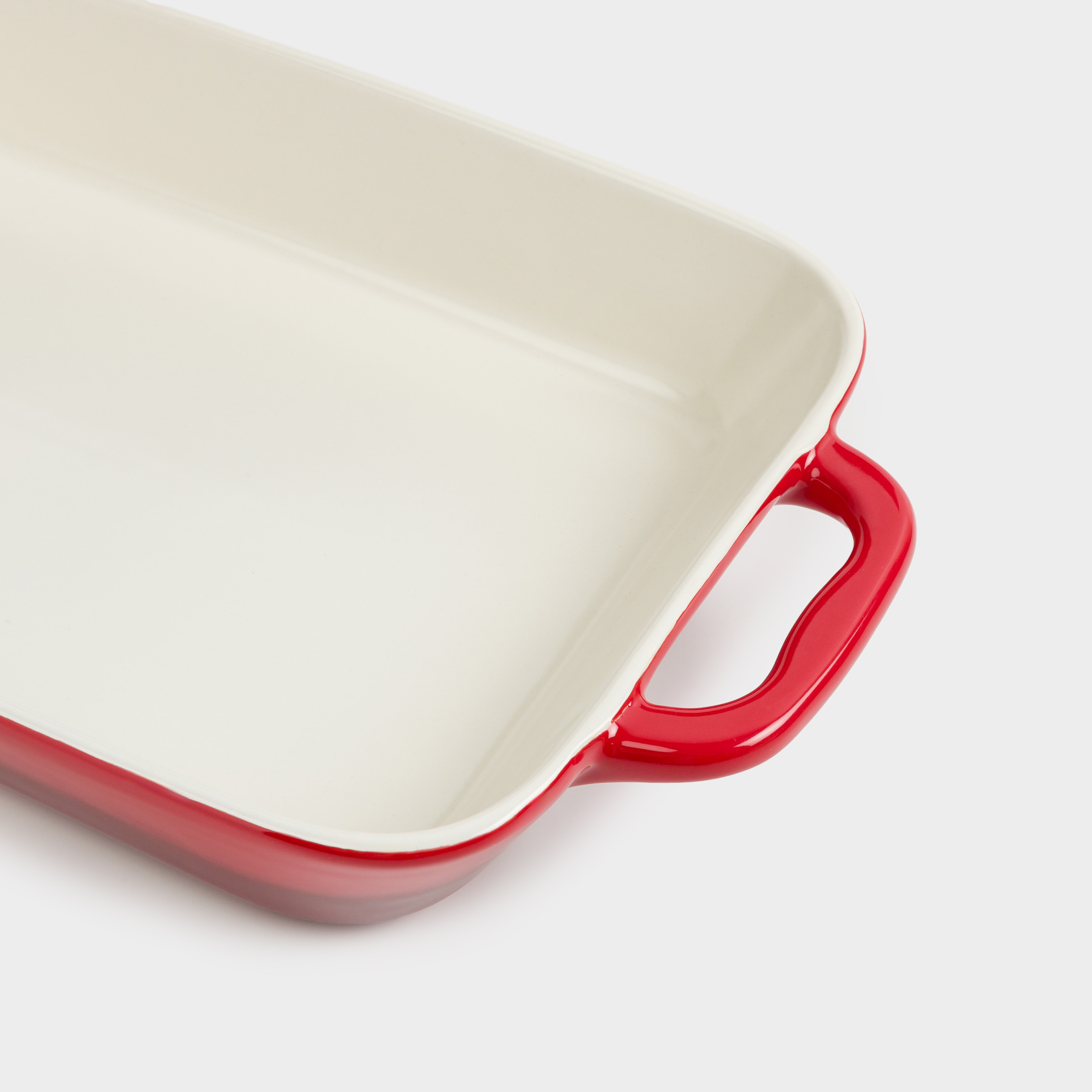Baking dish, 34x24 cm, ceramic, rectangular, burgundy, Gradient, Cakes gradient