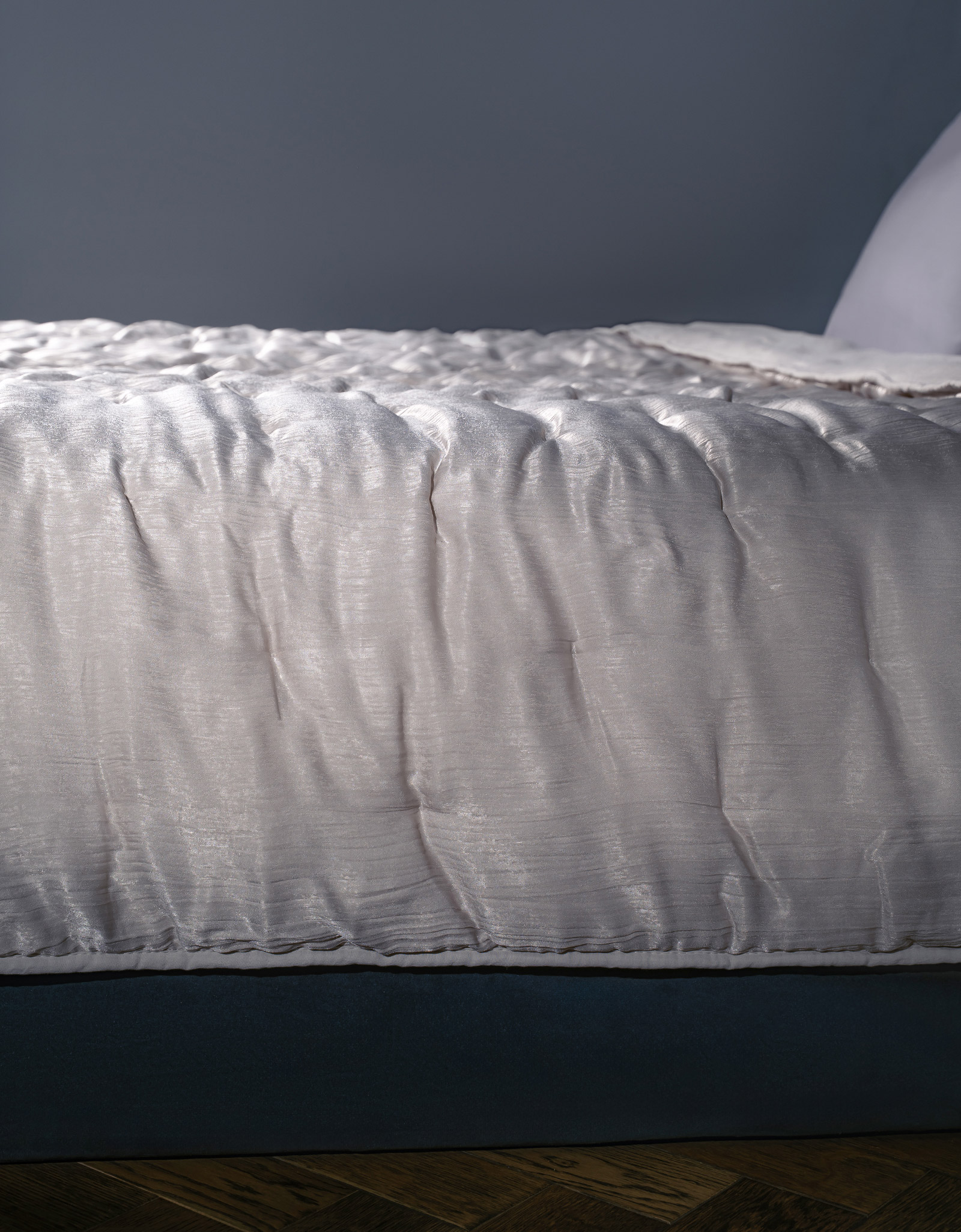 Bedspread, 220x240 cm, velvet, sand, Stitch velvet, image-3
