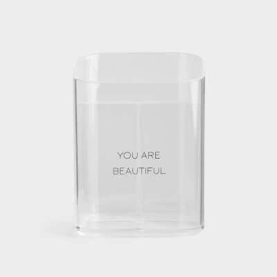 Organizer for cosmetics, 8x11 cm, 3 compartments, plastic, Basic font