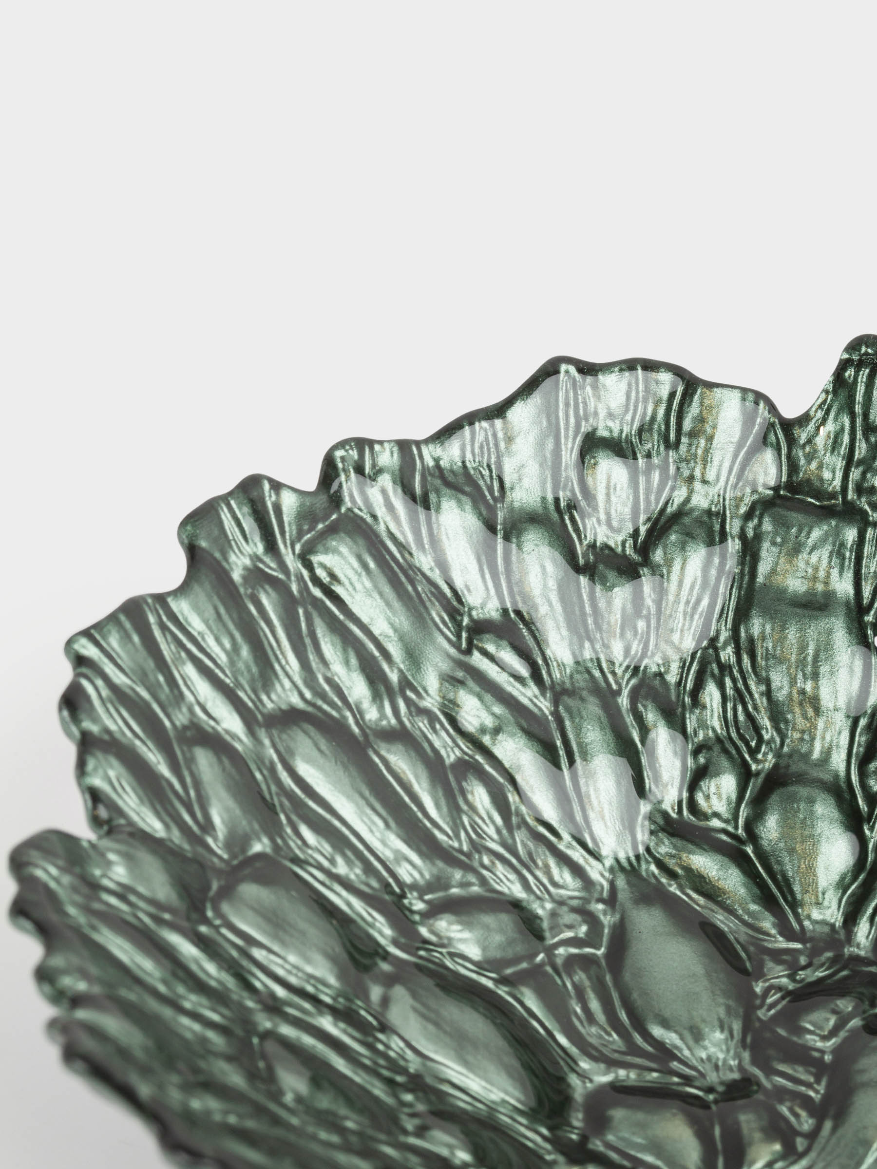 Fruit bowl, 23x6 cm, glass R, green, Pion color, image-5