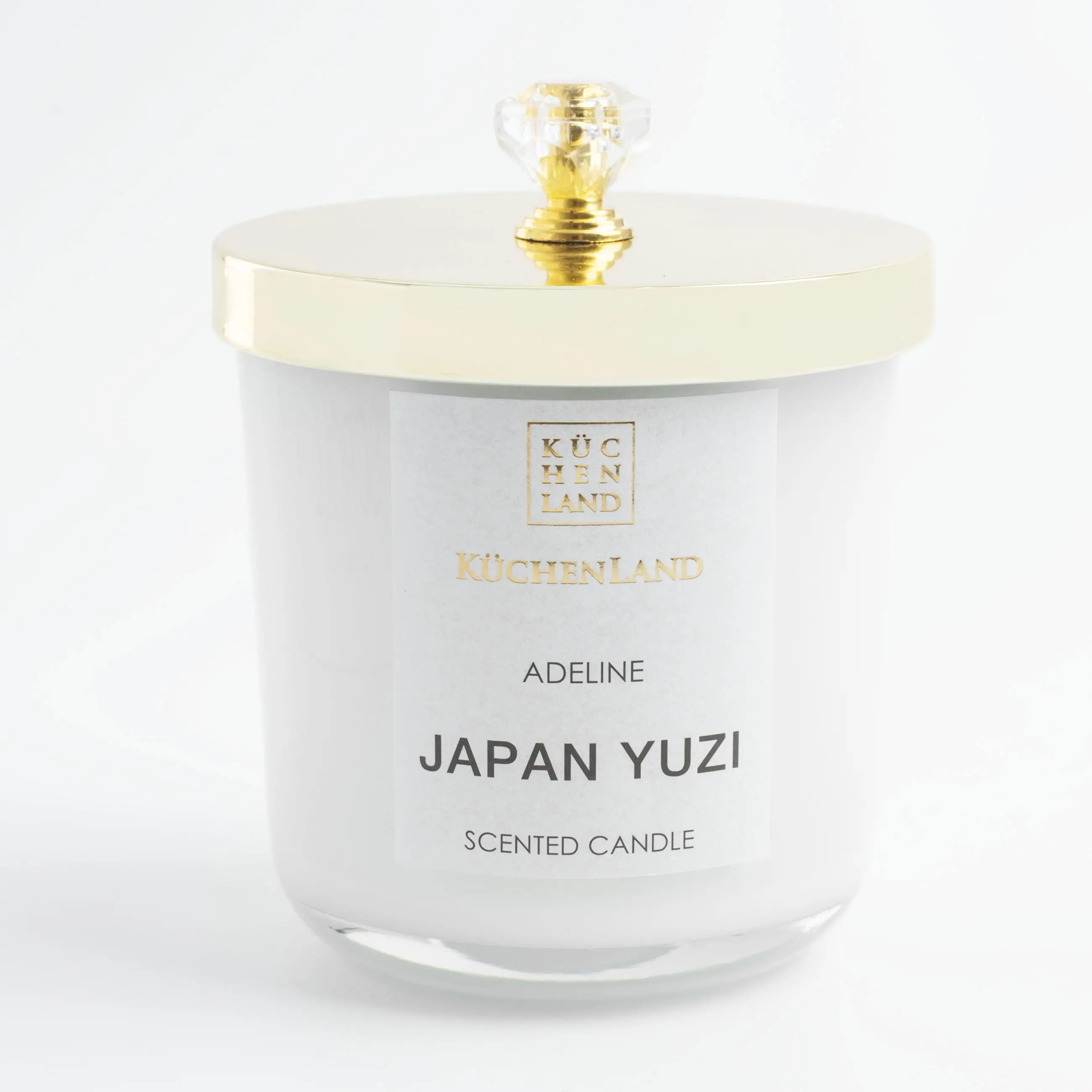 Scented candle, 9 cm, in a candle holder, with lid, glass, Japan Yuzi, Adeline, image-0