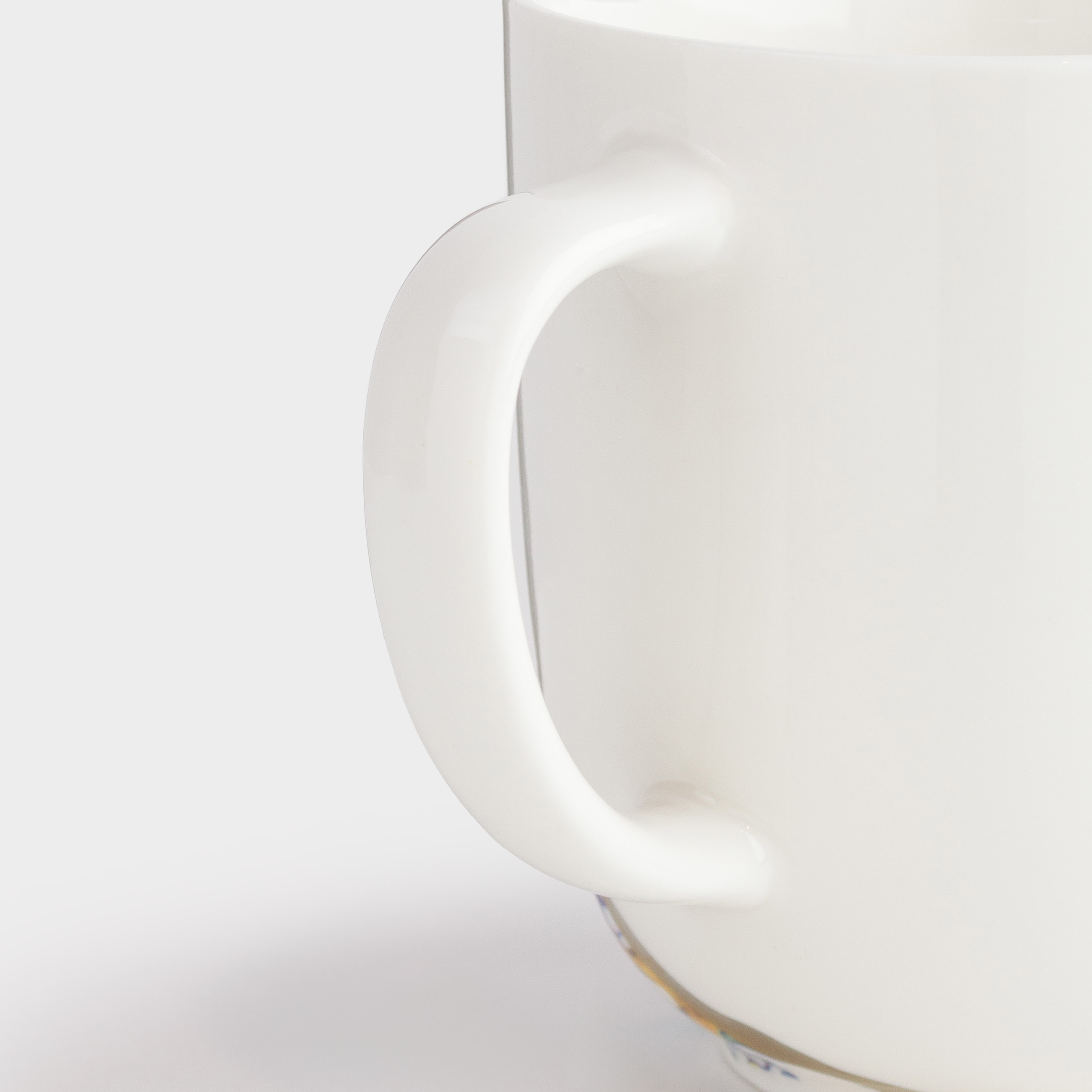 Mug, 350 ml, porcelain N, white and gold, Kintsugi, Kintsugi