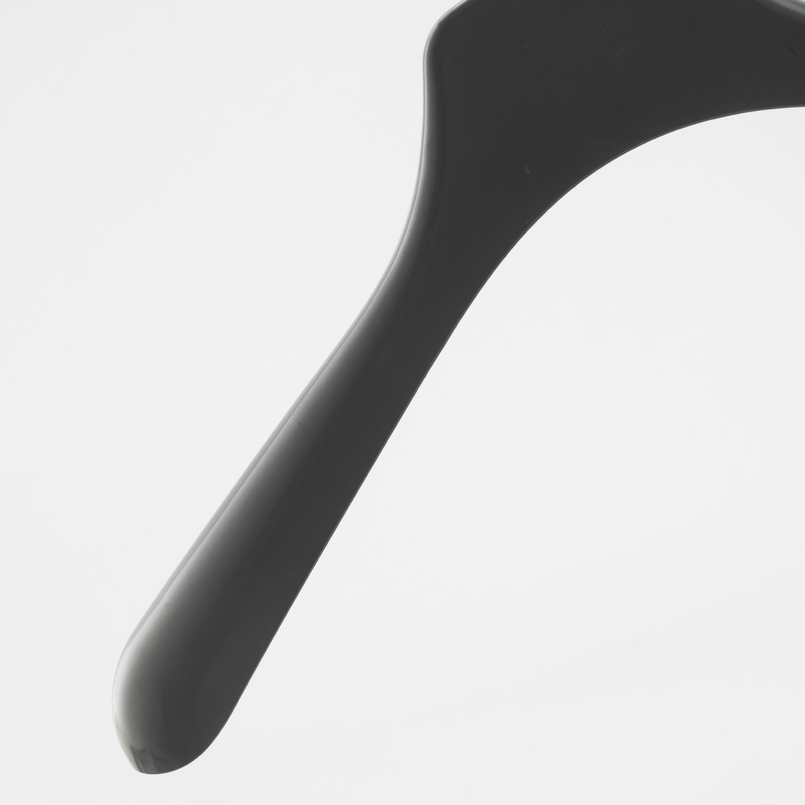 Coat hanger, 43 cm, for jackets and outerwear, plastic, grey