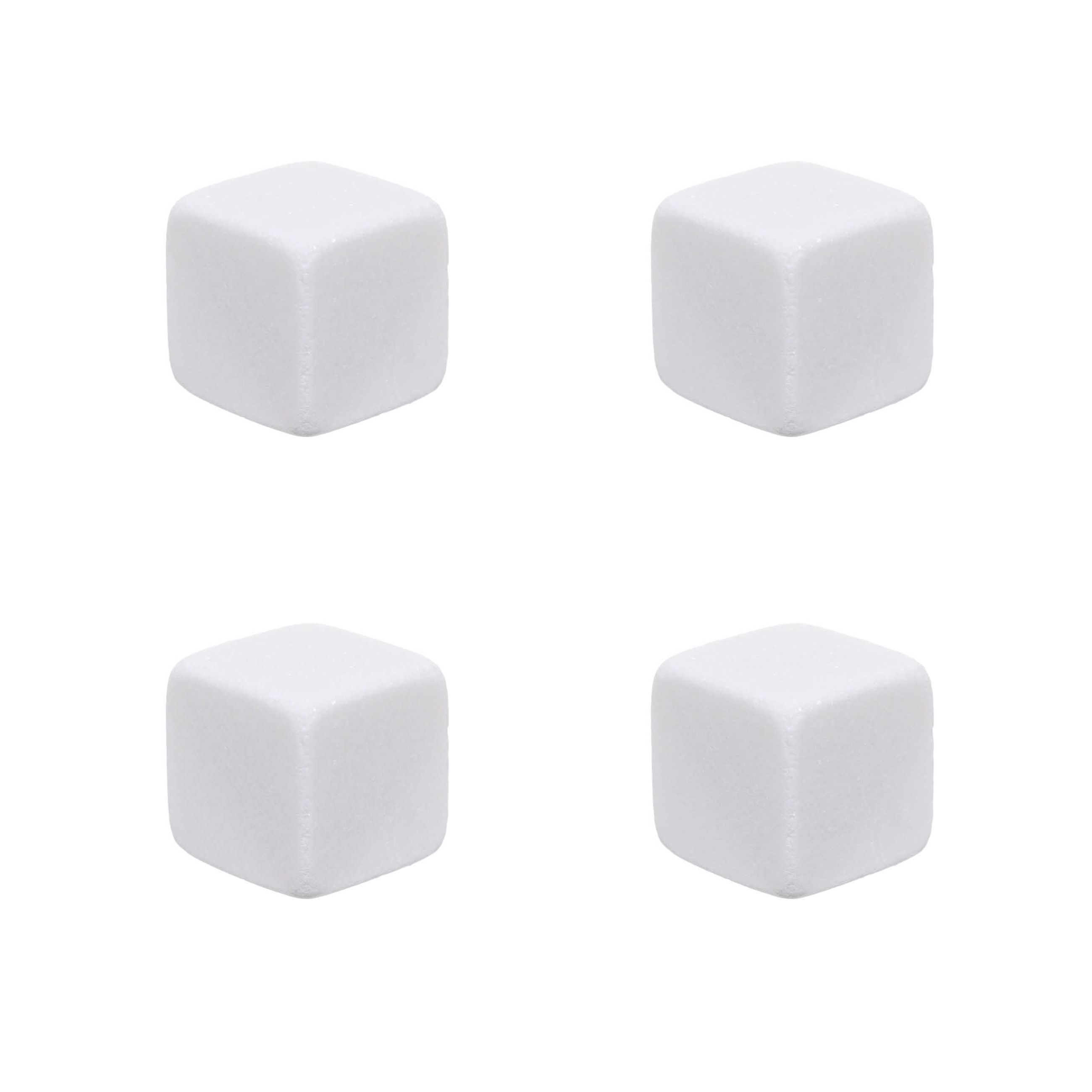 Set of cubes for cooling drinks, 5 items, with tongs, in a box, marble / steel, Marble