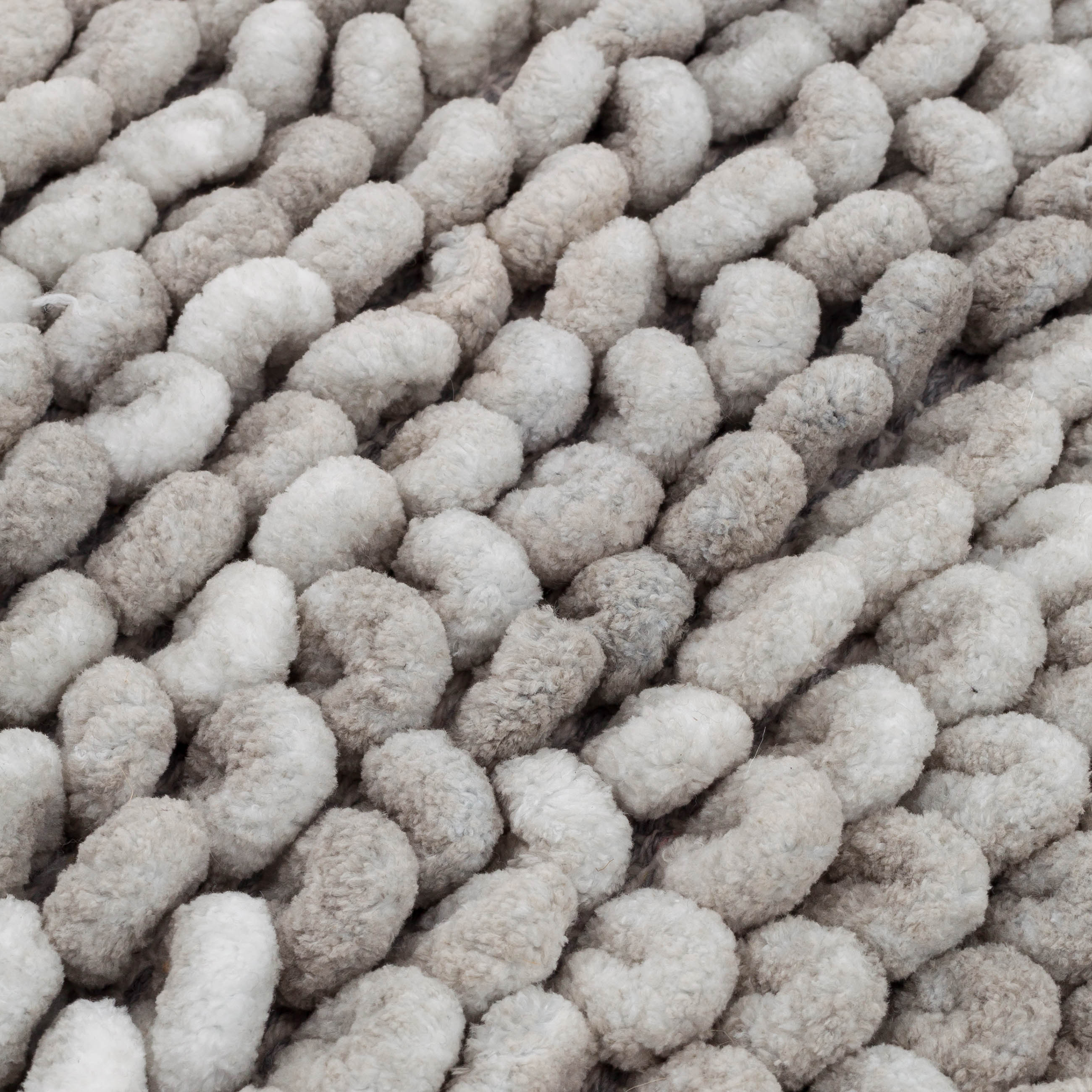 Mat, 50x80 cm, polyester/cotton, grey, Bubbles
