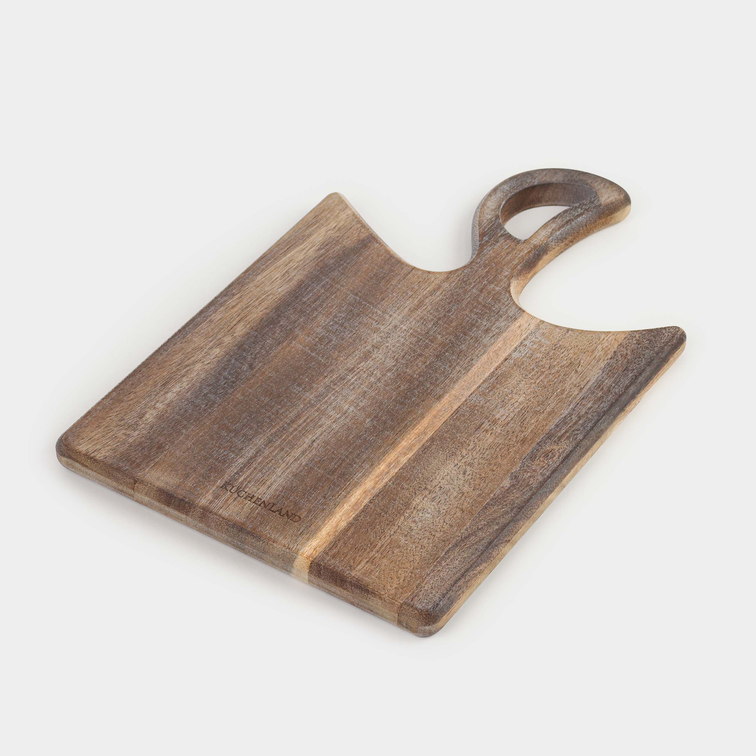 Cutting board, 30x20 cm, with handle, wood, Noble tree