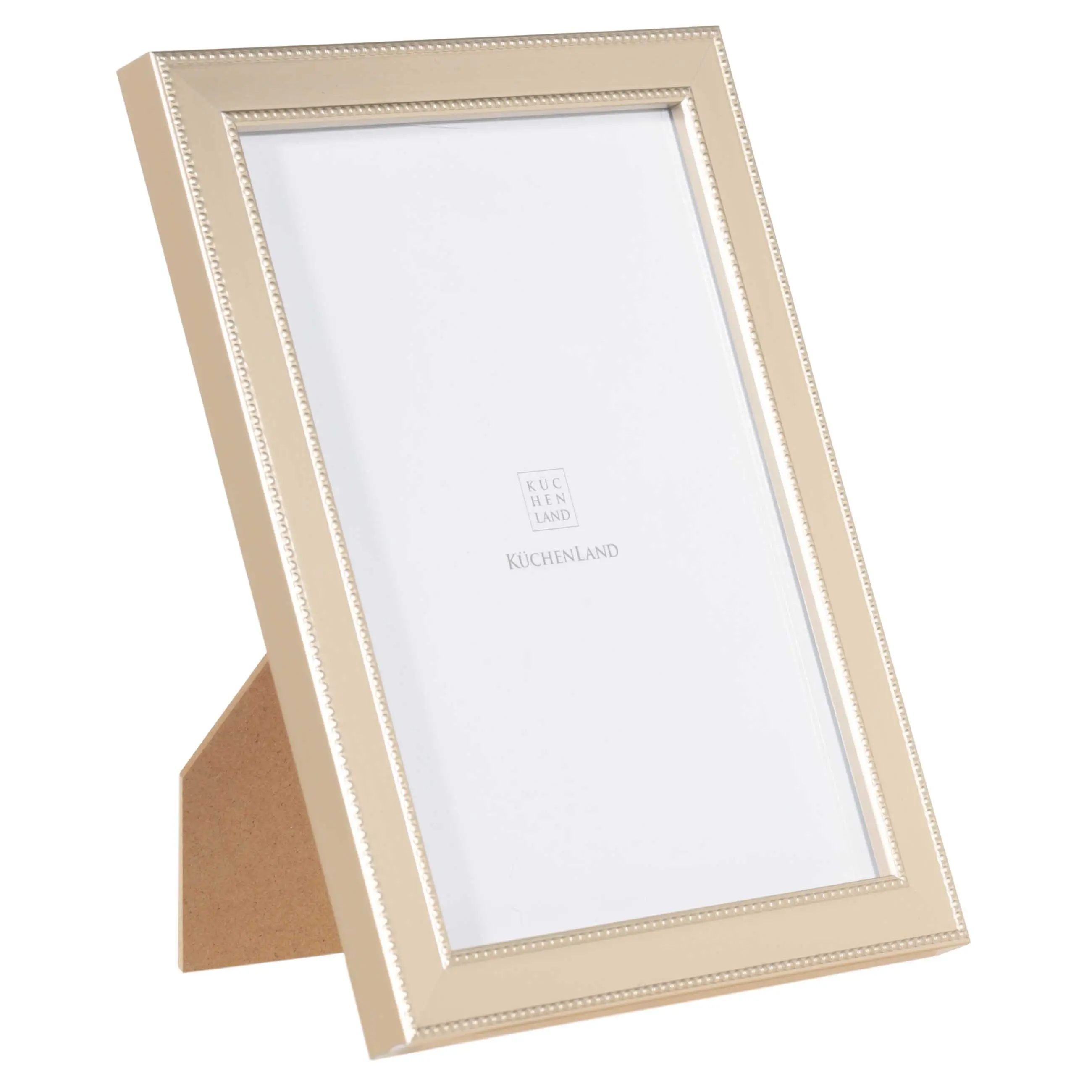 Photo frame, 20x15 cm, plastic / glass, Golden, Leaves, Image, image-0