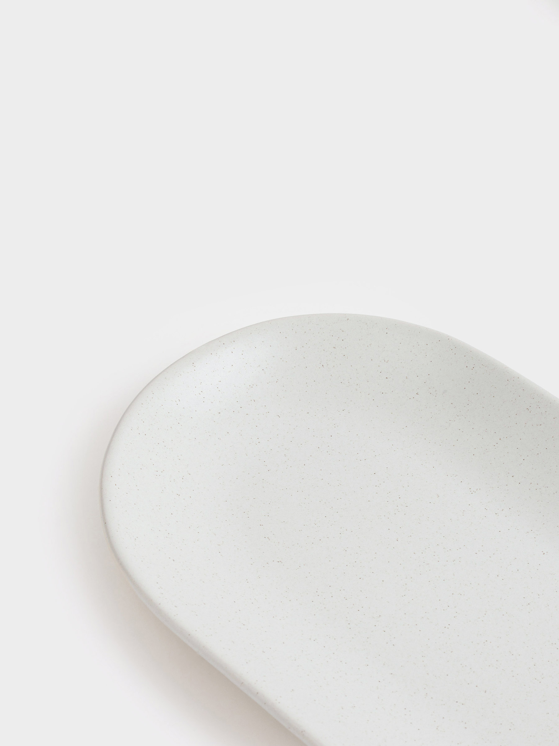 Dish, 25x13 cm, ceramic, oval, milk, speckled, Particle, image-3