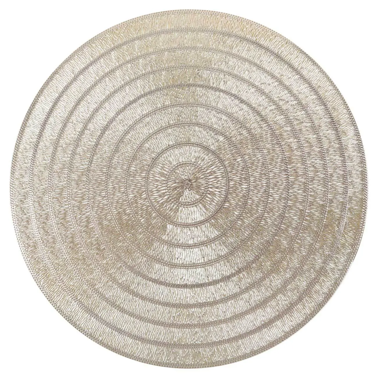 Napkin for appliances, 38 cm, PVC, round, golden, Patterns, Azhur