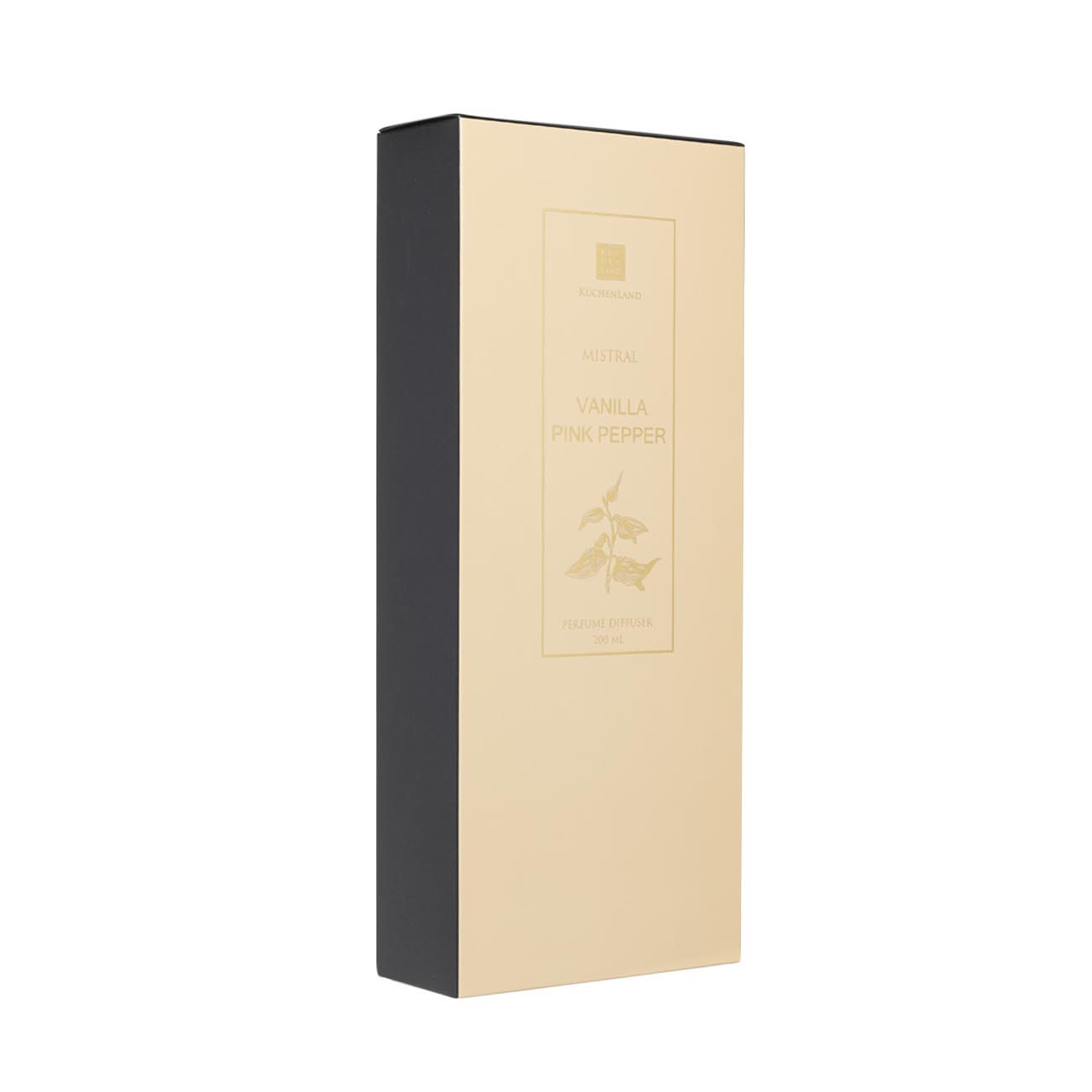Aroma diffuser, 200 ml, with brush, beige, Vanilla Pink Pepper, Mistral