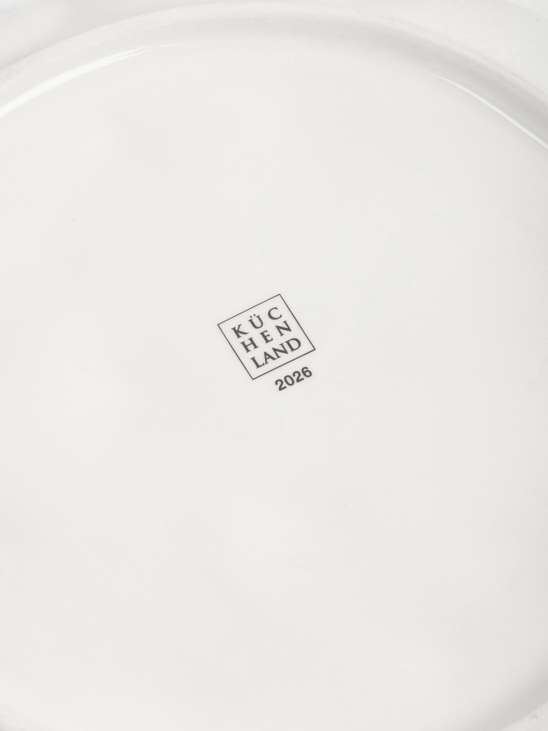 Dinner plate, 26 cm, ceramic, Horse with Christmas tree, Christmas green, image-4