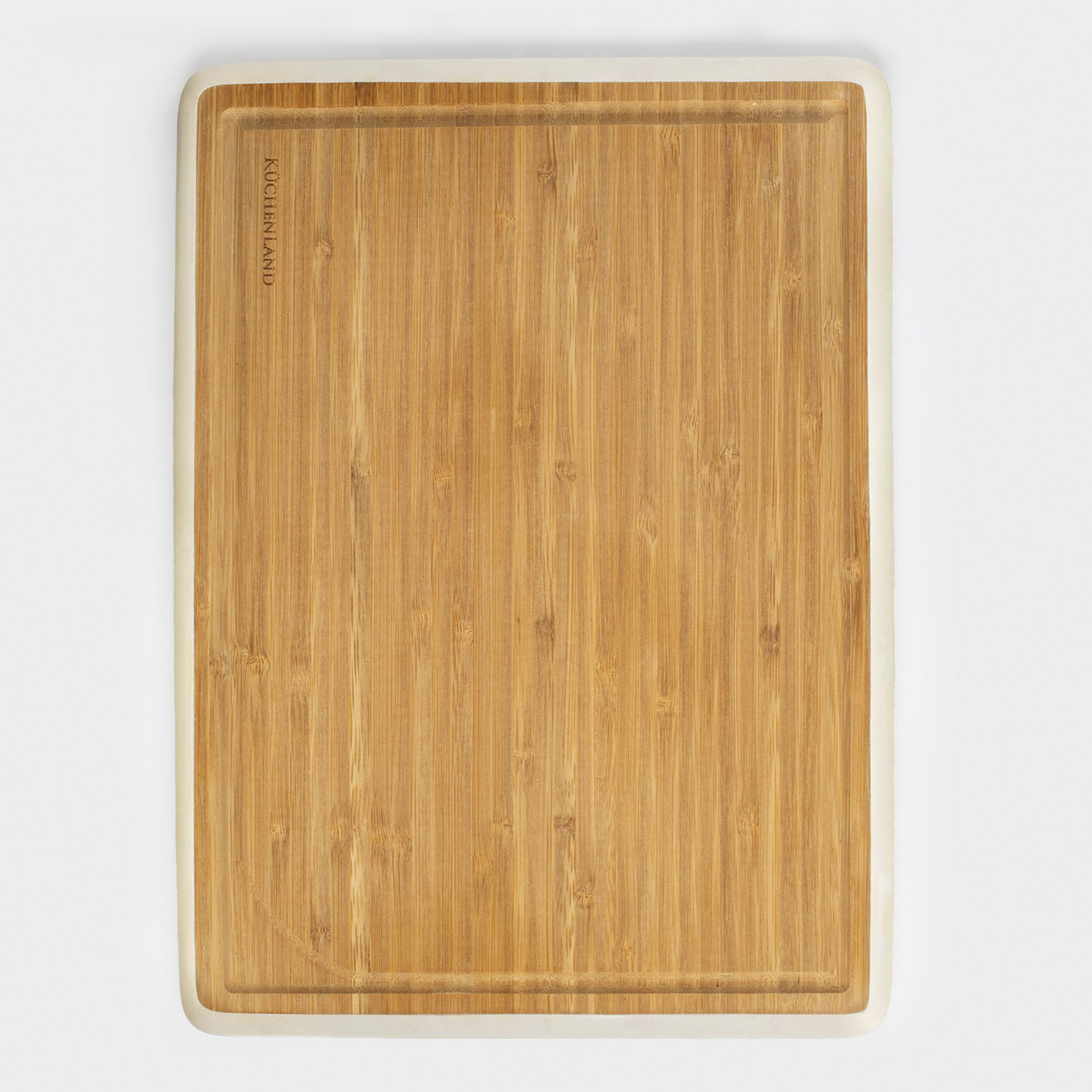 Cutting board, 38x28 cm, bamboo, rectangular, milk edging, Bamboo, image-0