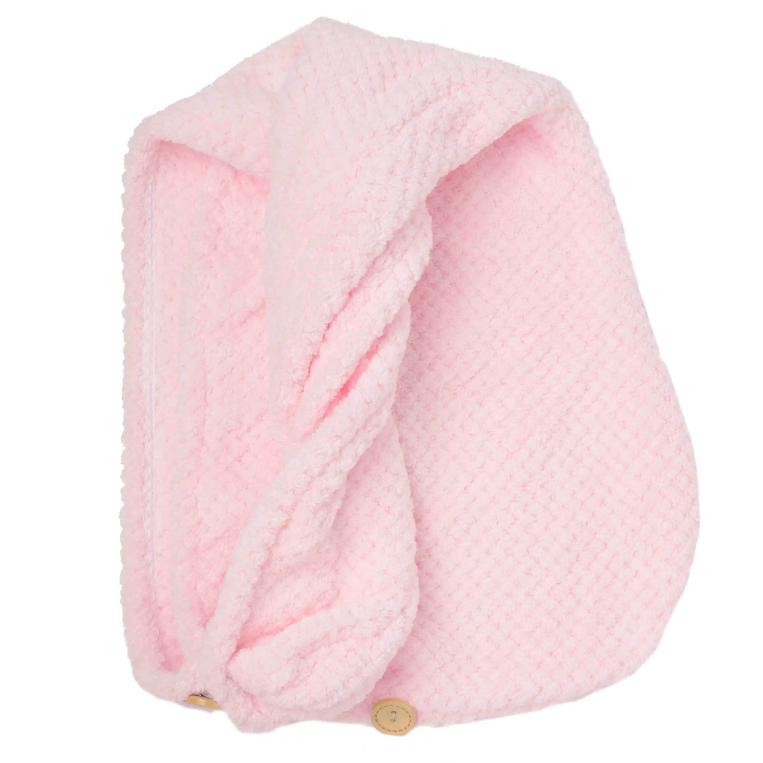 Turban towel for hair, 62x24 cm, microfiber, pink, Fiber spa