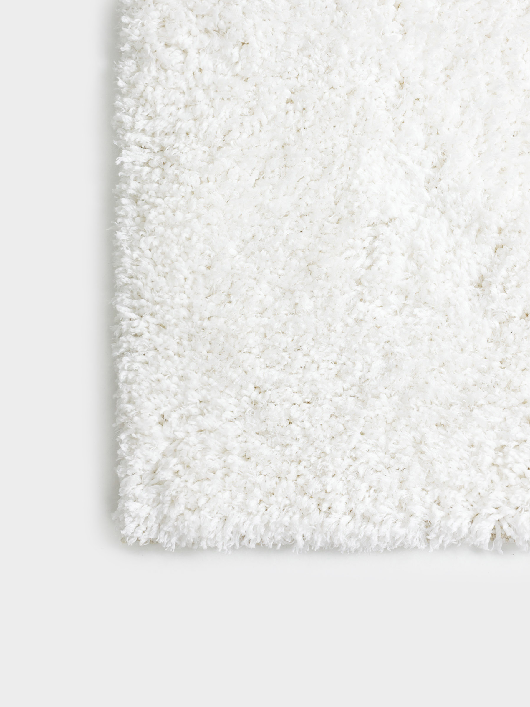 Carpet, 150x210 cm, polyester / cotton, milk, Fluffy pile, Monotone, image-4