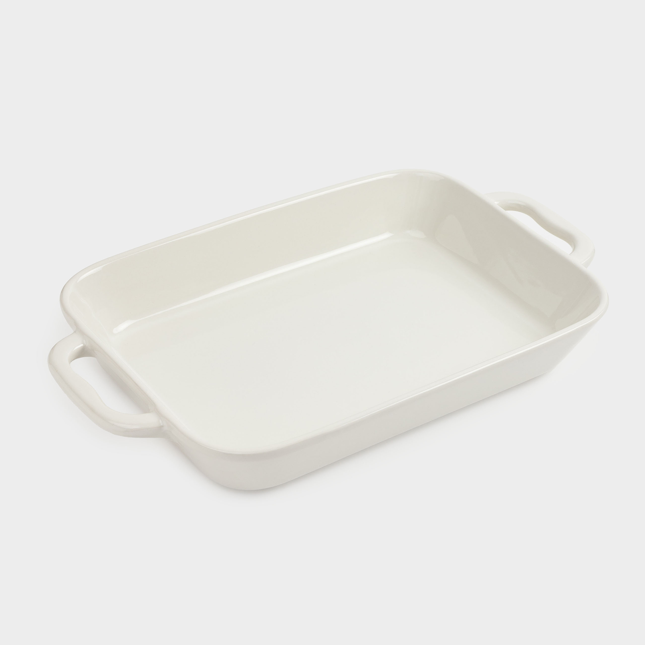 Baking dish, 34x24 cm, ceramic, rectangular, milk, Cakes ivory