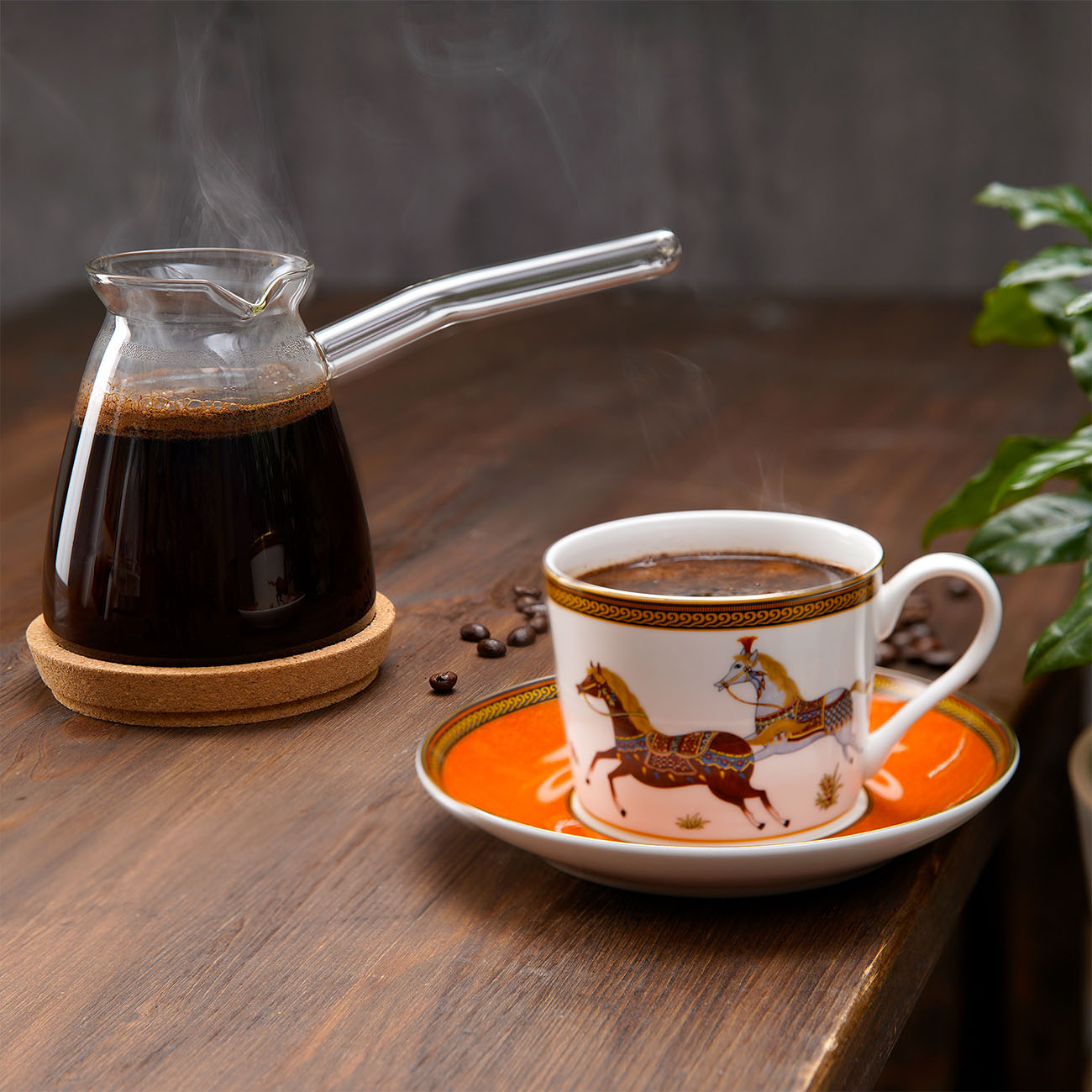 Turkish coffee pot, 500 ml, Glass B, Mona, Clear
