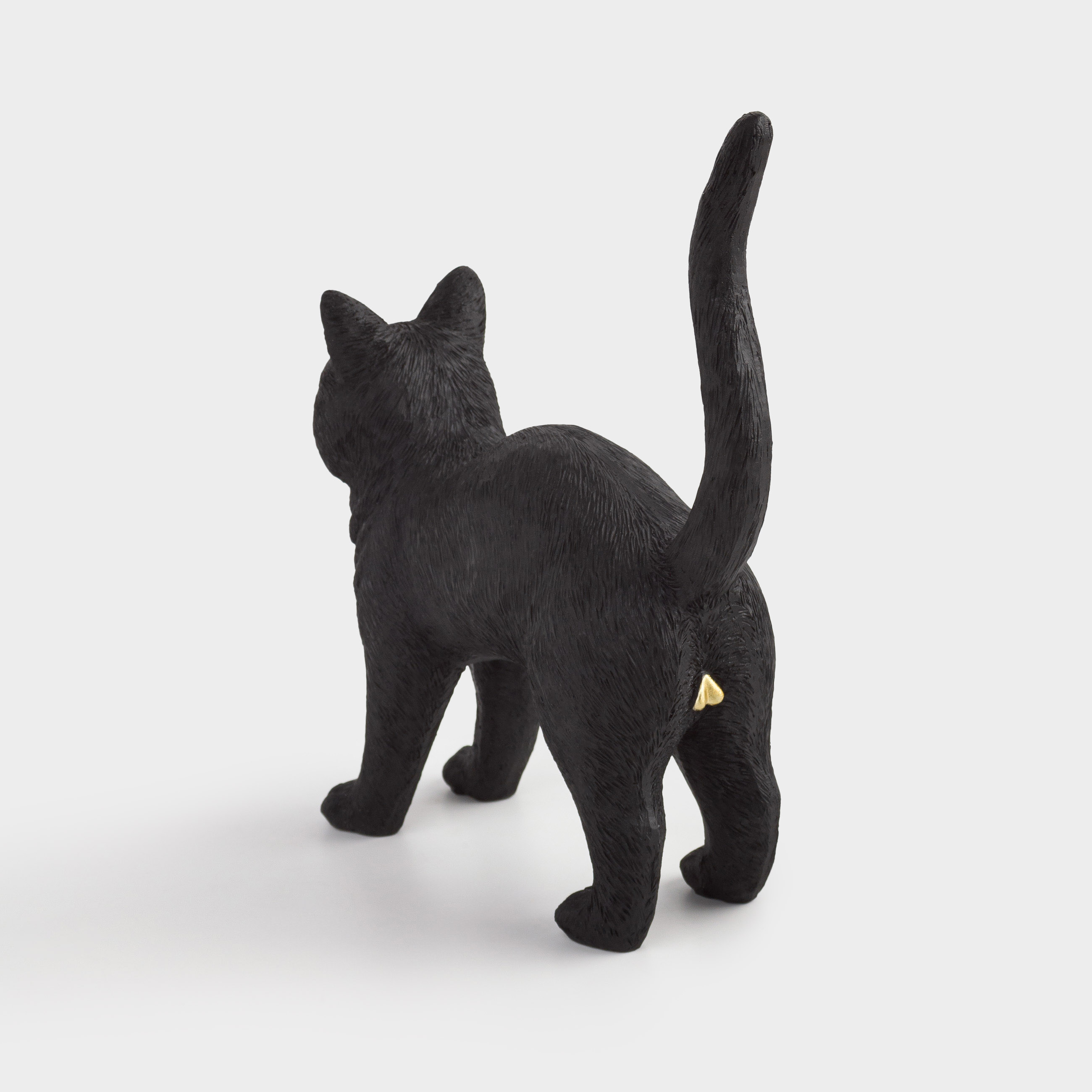 Statuette, 24x23 cm, polyresin, black, Cat, Cat night, image-6