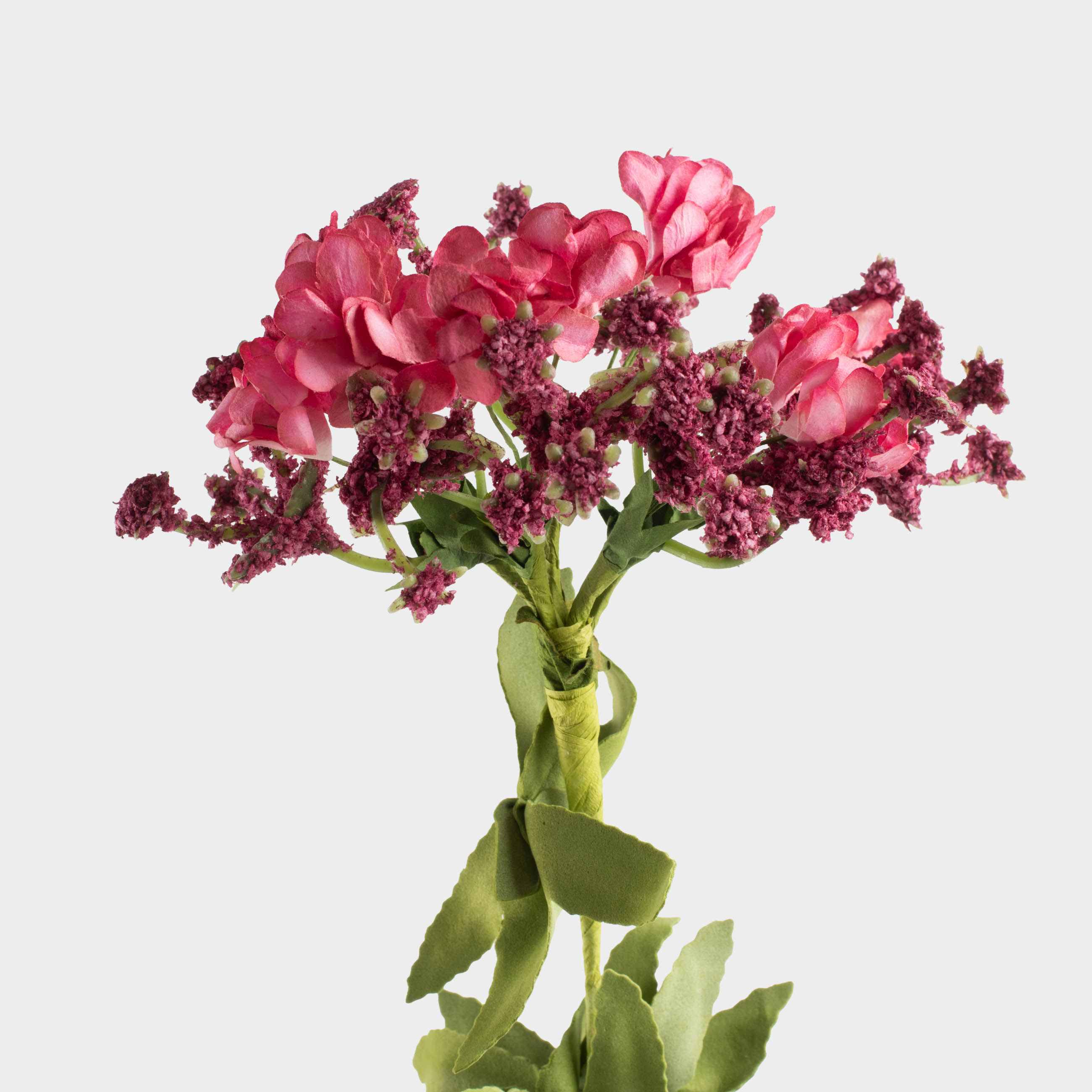 Decorative branch, 73 cm, foam/paper, Pink flowers, Flower garden, image-3
