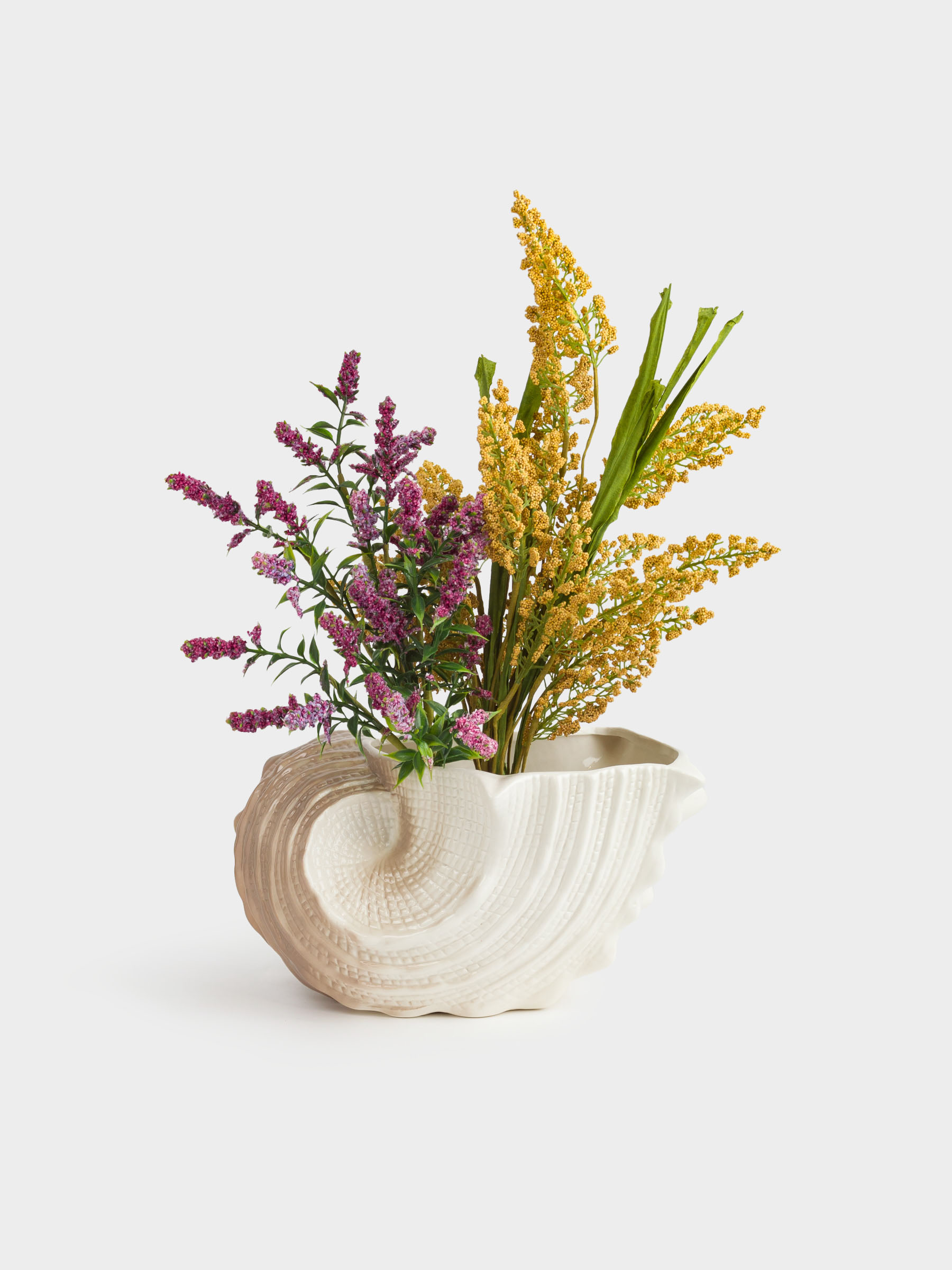 Planter, 23x12 cm, porcelain P, milky brown, Seashell, Seaside, image-6