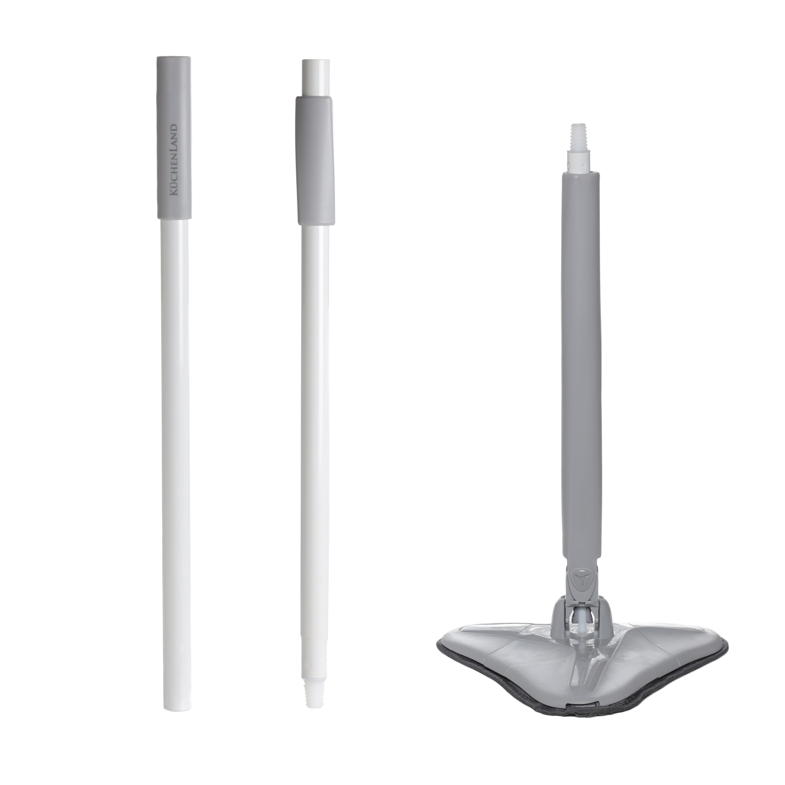 Wring mop, triangular, grey-white, Mop