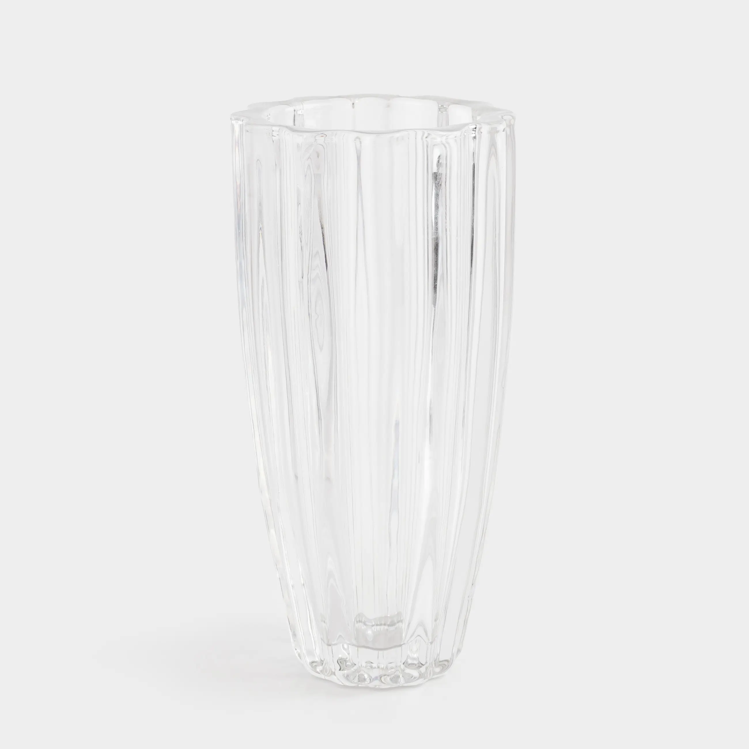 Flower vase, 28 cm, glass R, Ribby
