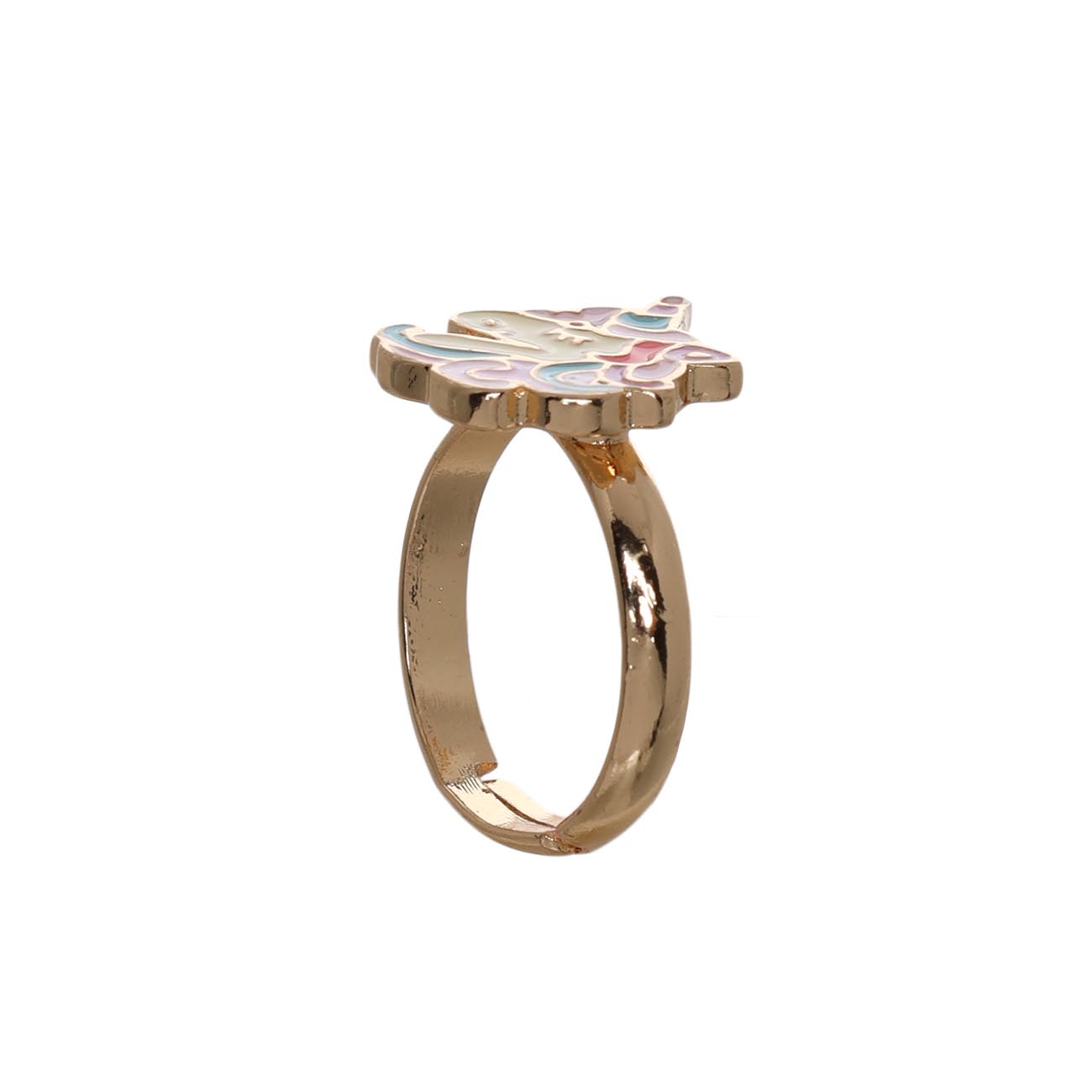 Ring, Single Size, Baby, Metal, Golden, Unicorn, Unicorn, image-0