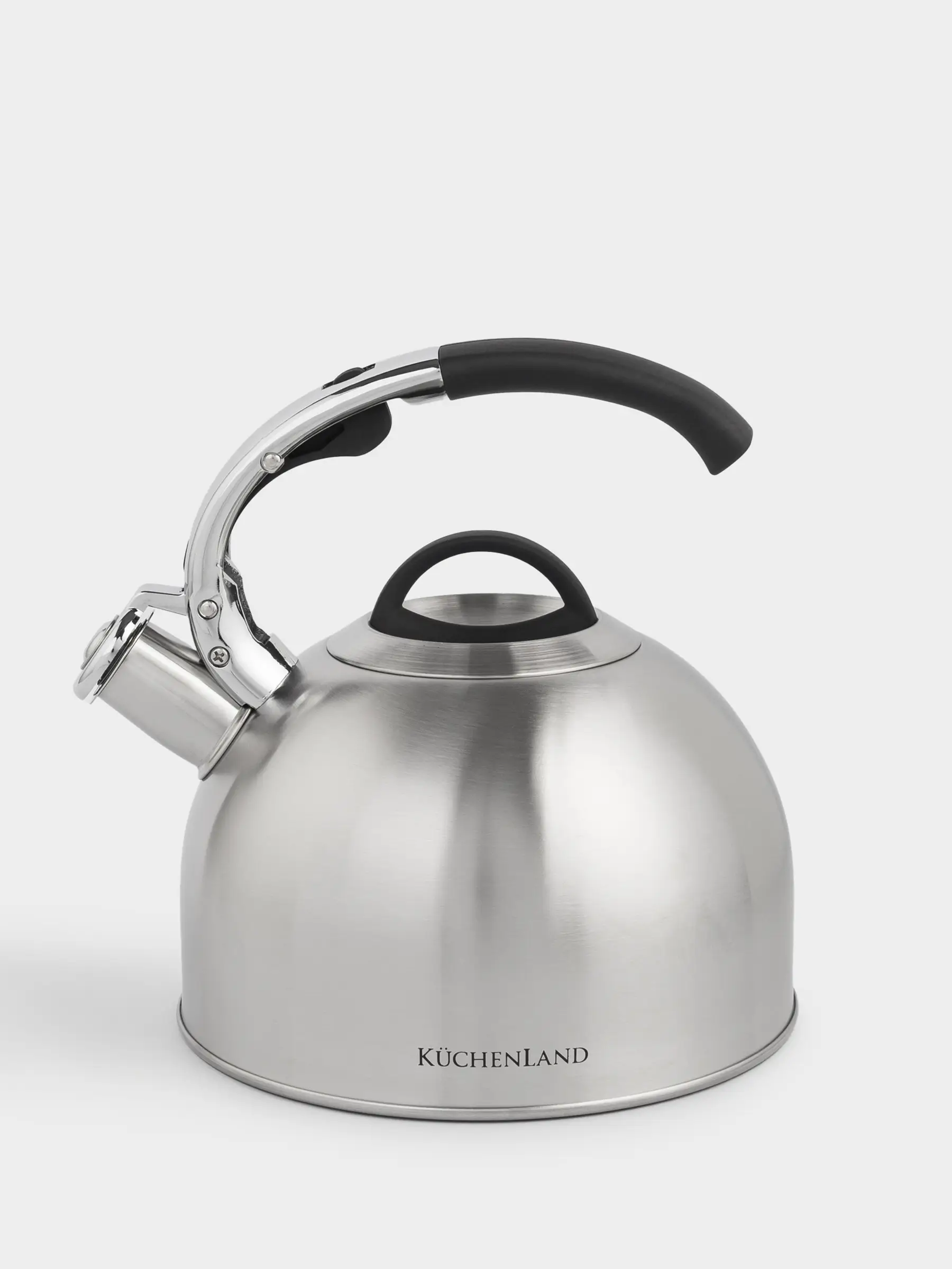 Teapot, 2.8 L, with whistle, steel, brushed, Whistle