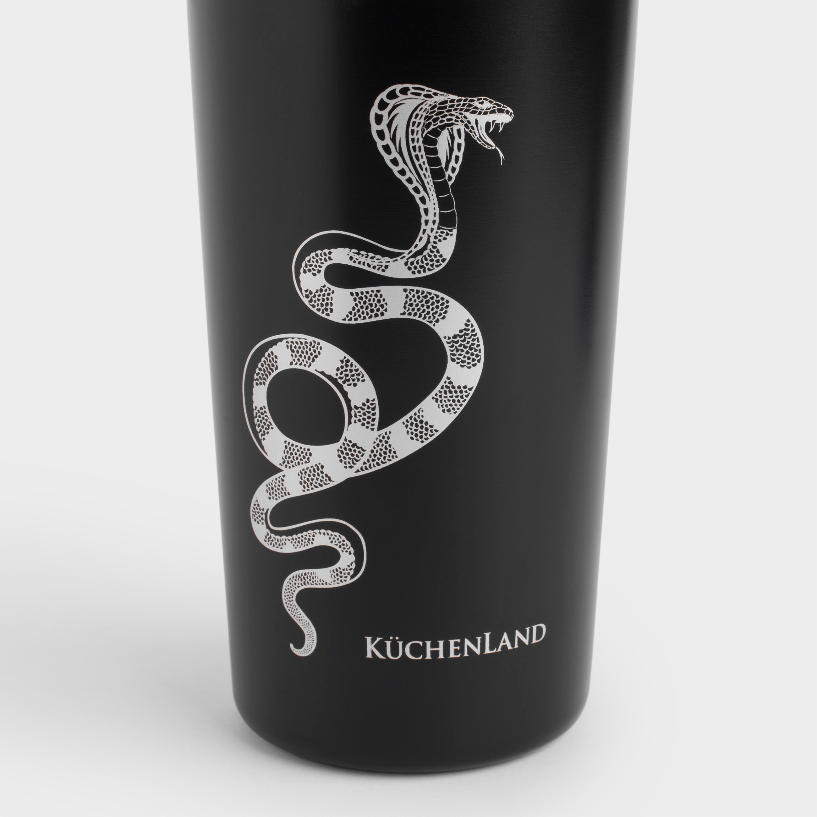 Thermocup, 450 ml, steel / plastic, black, Silver cobra, Coffee time, image-3