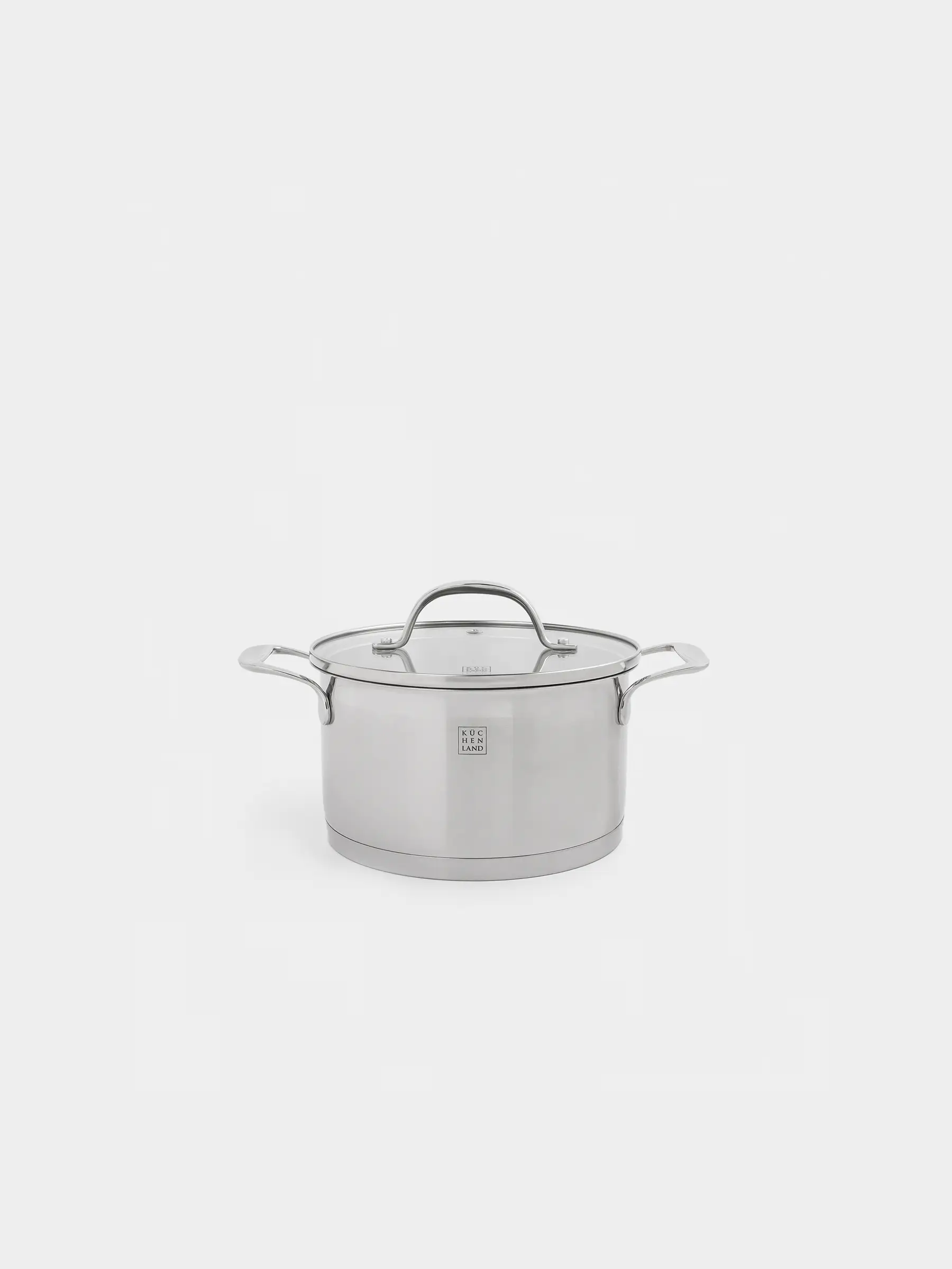 Pot with Lid, 18 cm, 2,5 l, Silver Stone, image-0