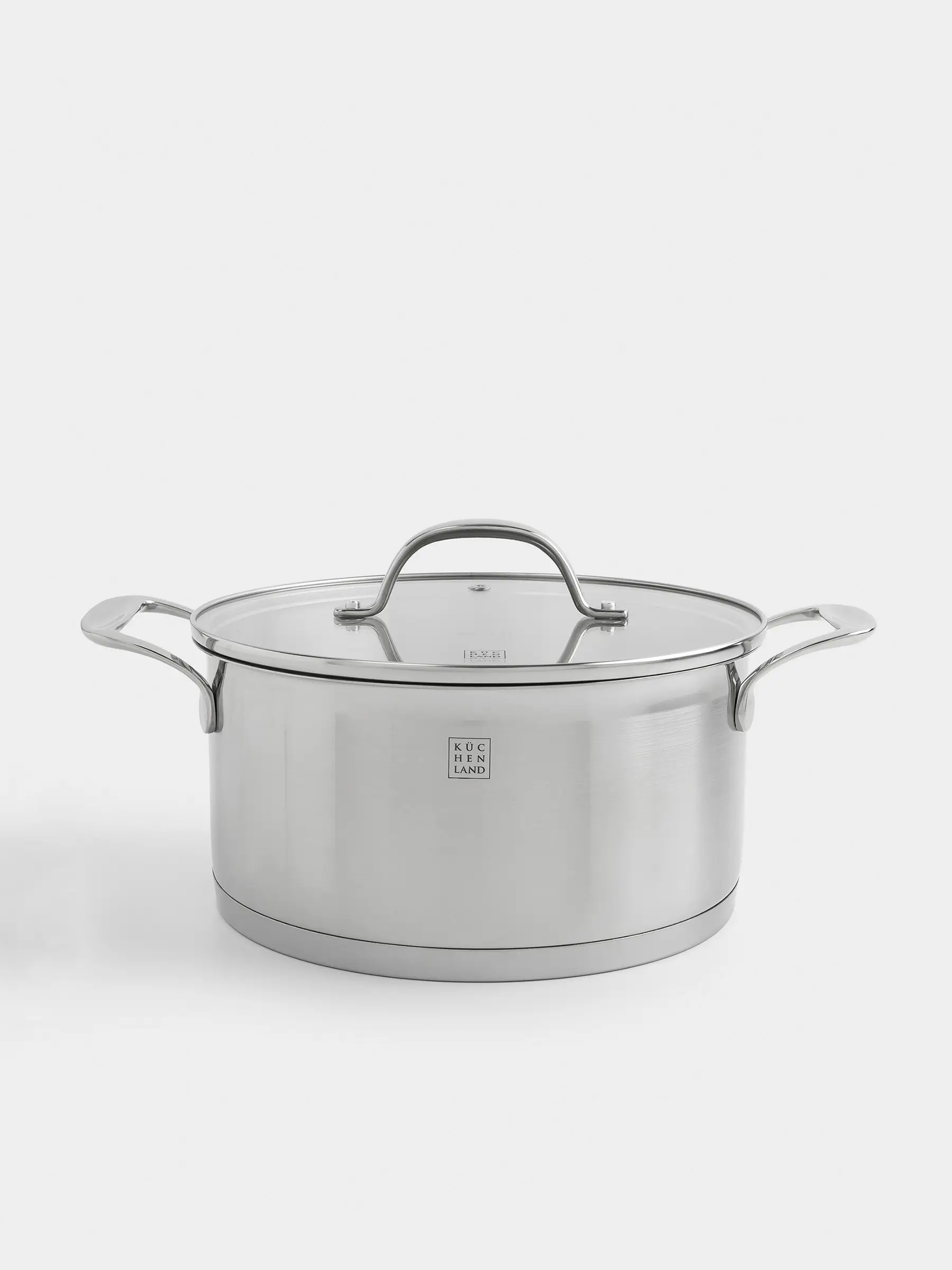 Pot with Lid, 22 cm, 4 l, Silver Stone