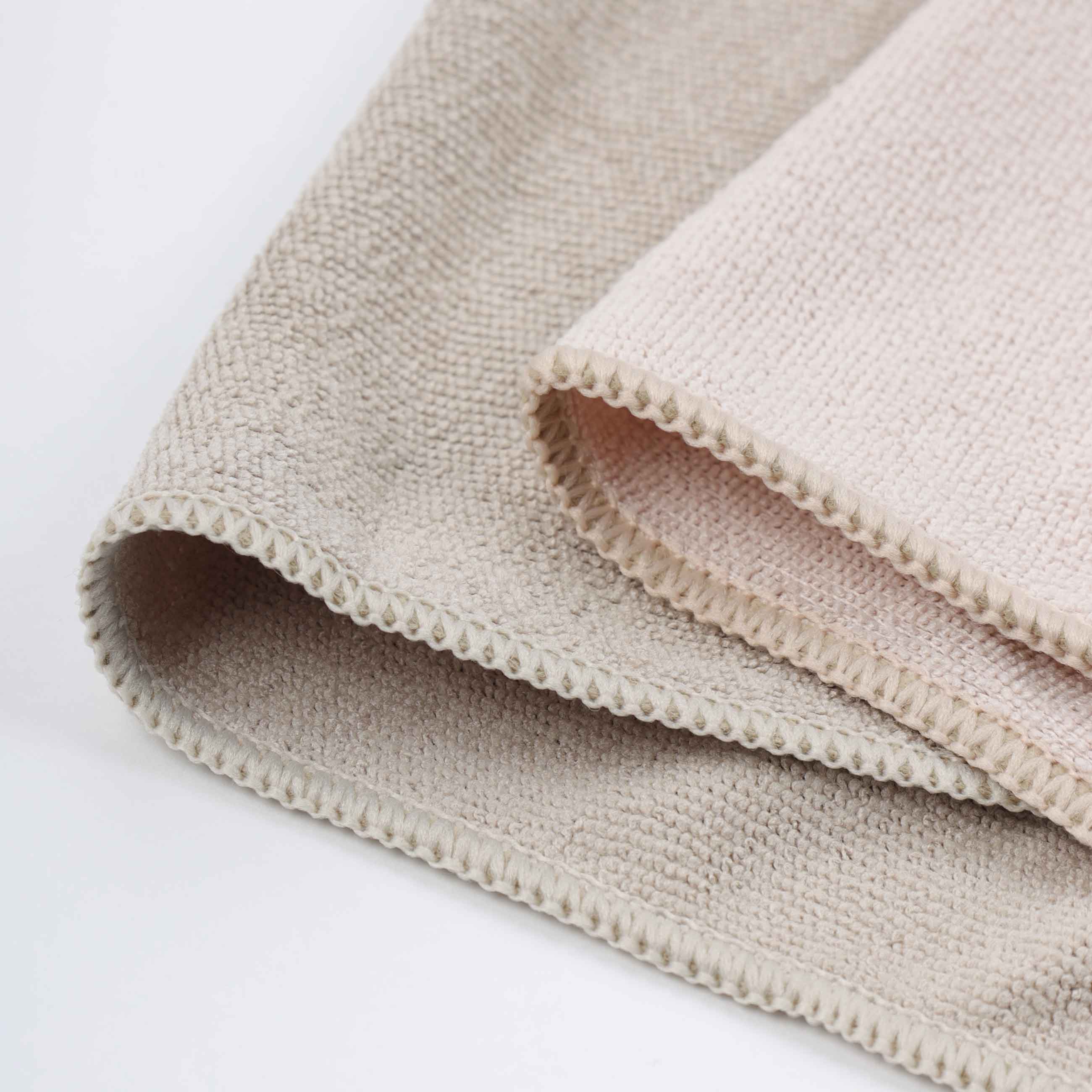 Universal cloth, 30x30 cm, 2 pcs, microfiber, beige-pink/gray, Clean