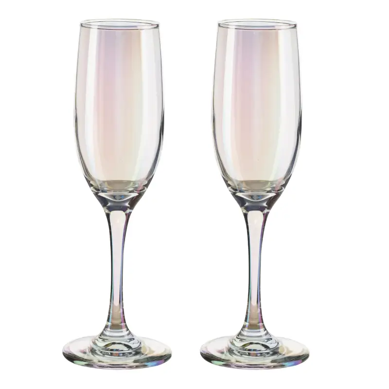 Champagne glass, 180 ml, 2 pcs, glass, mother of pearl, Floyd polar ,image-0