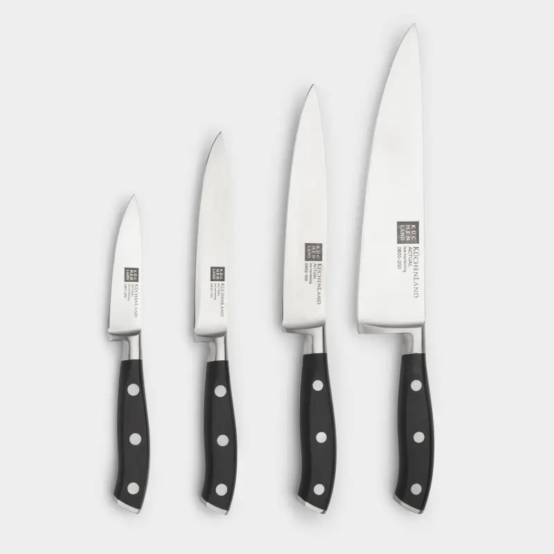Knife set, 4 pr, steel / plastic, Actual ,image-0