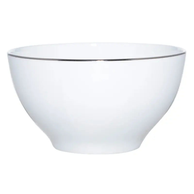 Bowl, 12x6 cm, 2 pieces, porcelain F, white, Ideal silver