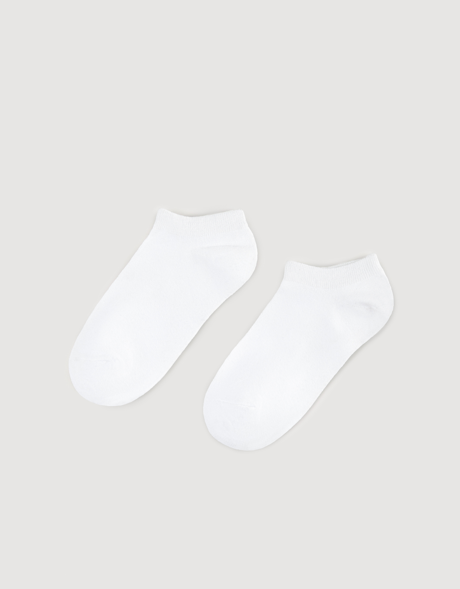 Women's socks, cotton / polyester, white, Basic