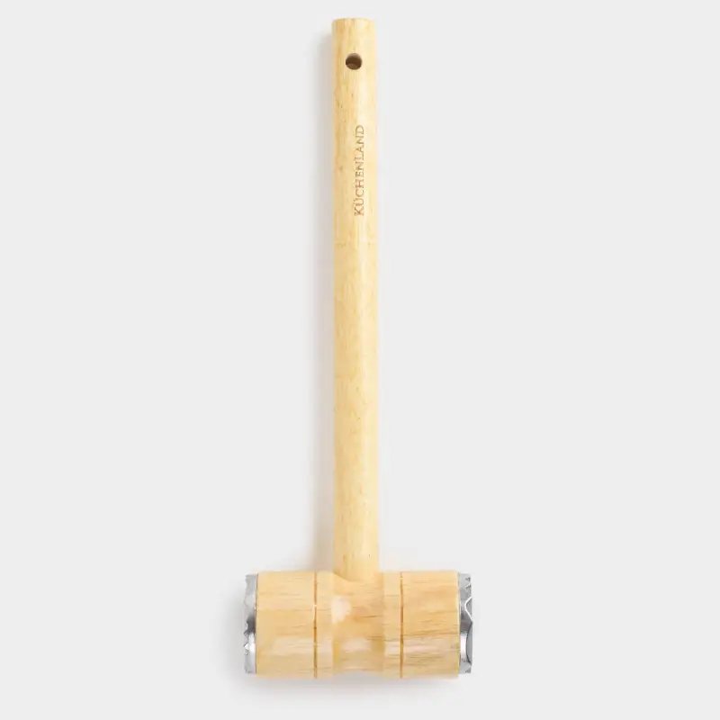 Meat chipping hammer, 29 cm, metal / wood, Wood kitchen