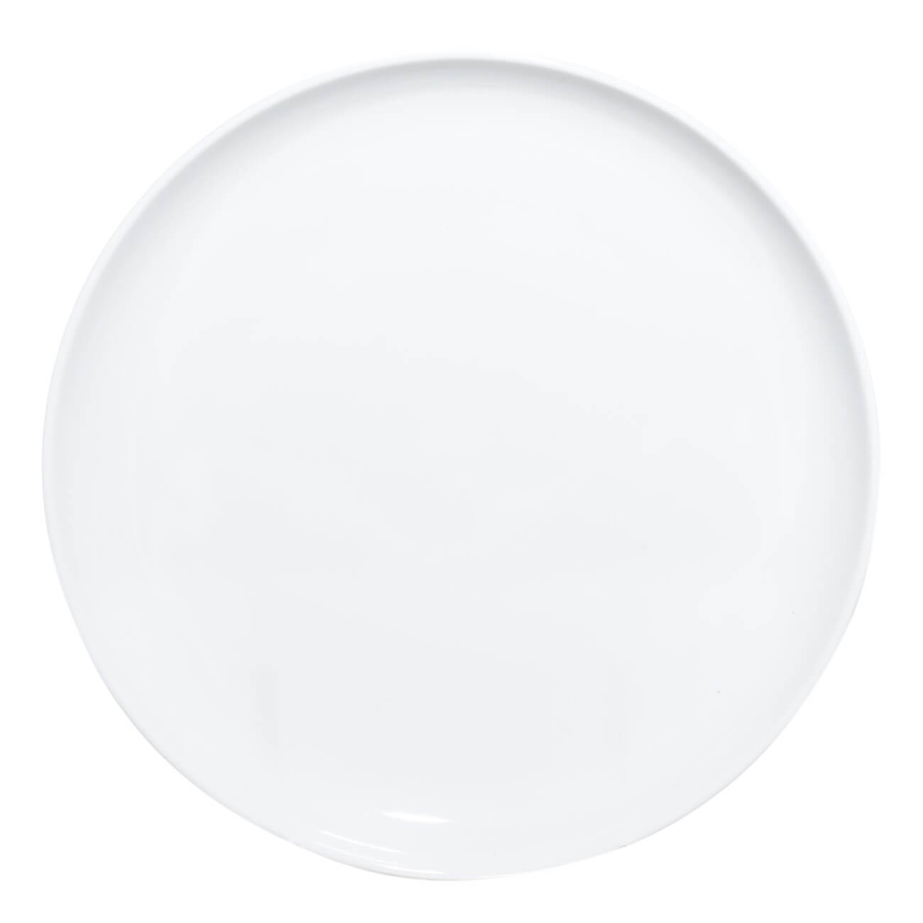 Dinner plate, 25 cm, porcelain P, white, Silence
