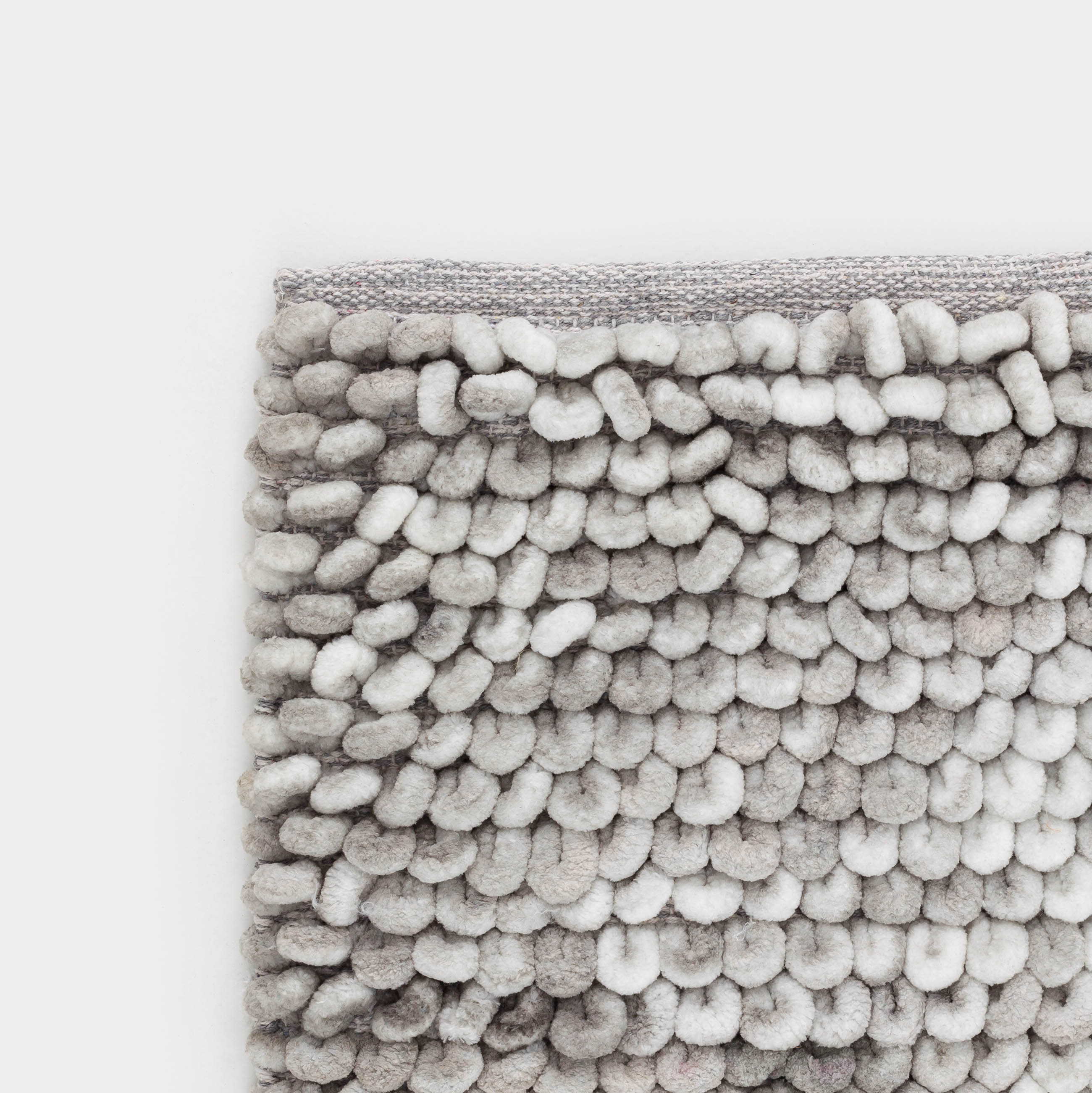Mat, 50x80 cm, polyester/cotton, grey, Bubbles