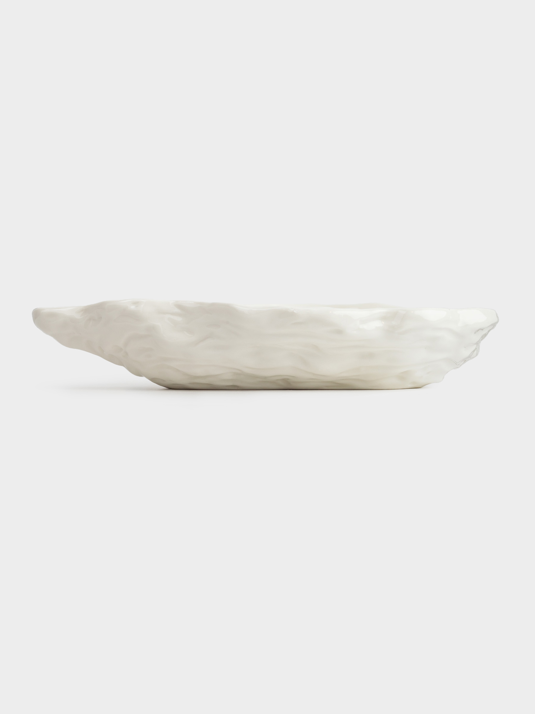Dish, 23x14 cm, porcelain P, white, Oyster, Shellfish, image-2