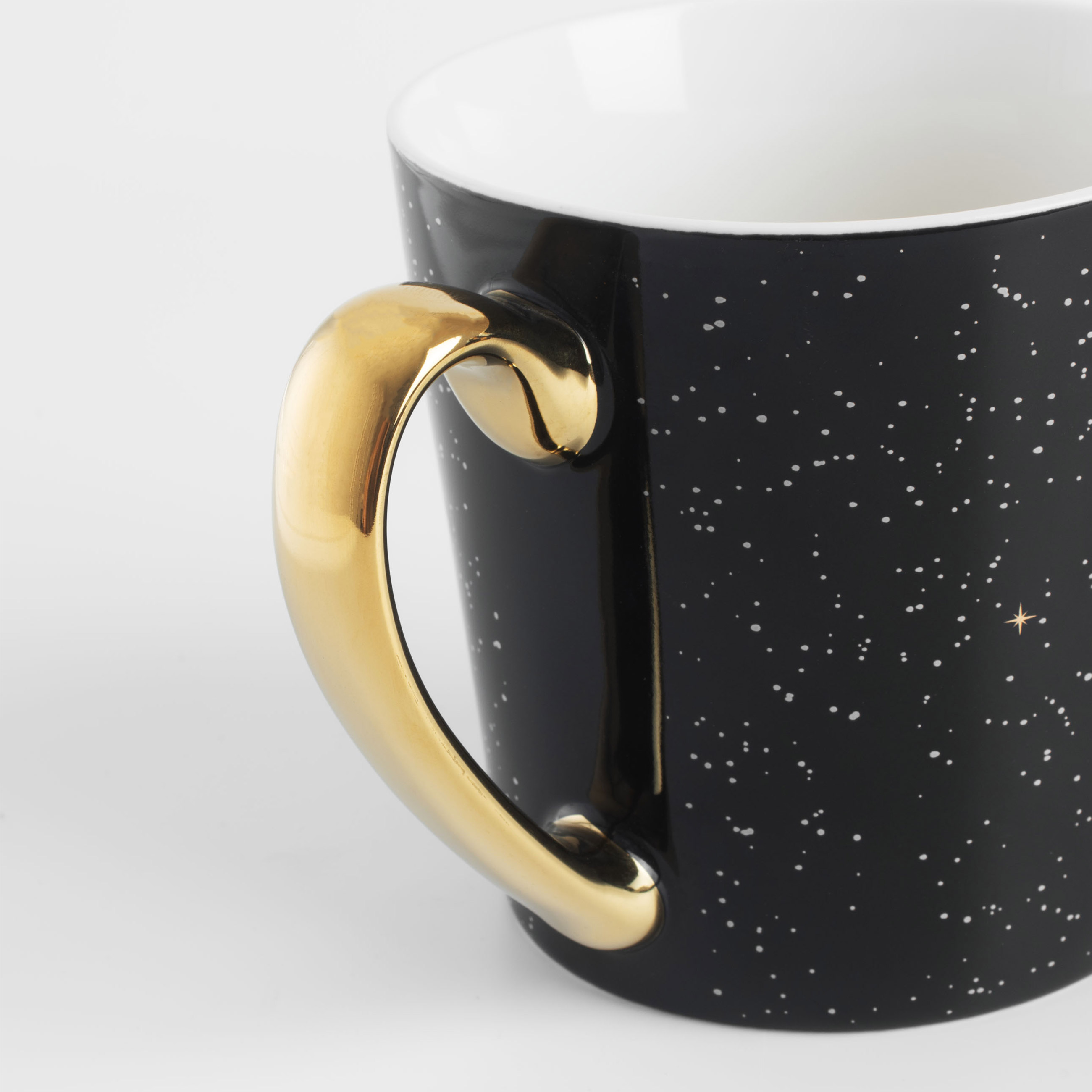 Mug, 500 ml, porcelain N, black, Lion, Zodiac изображение № 3