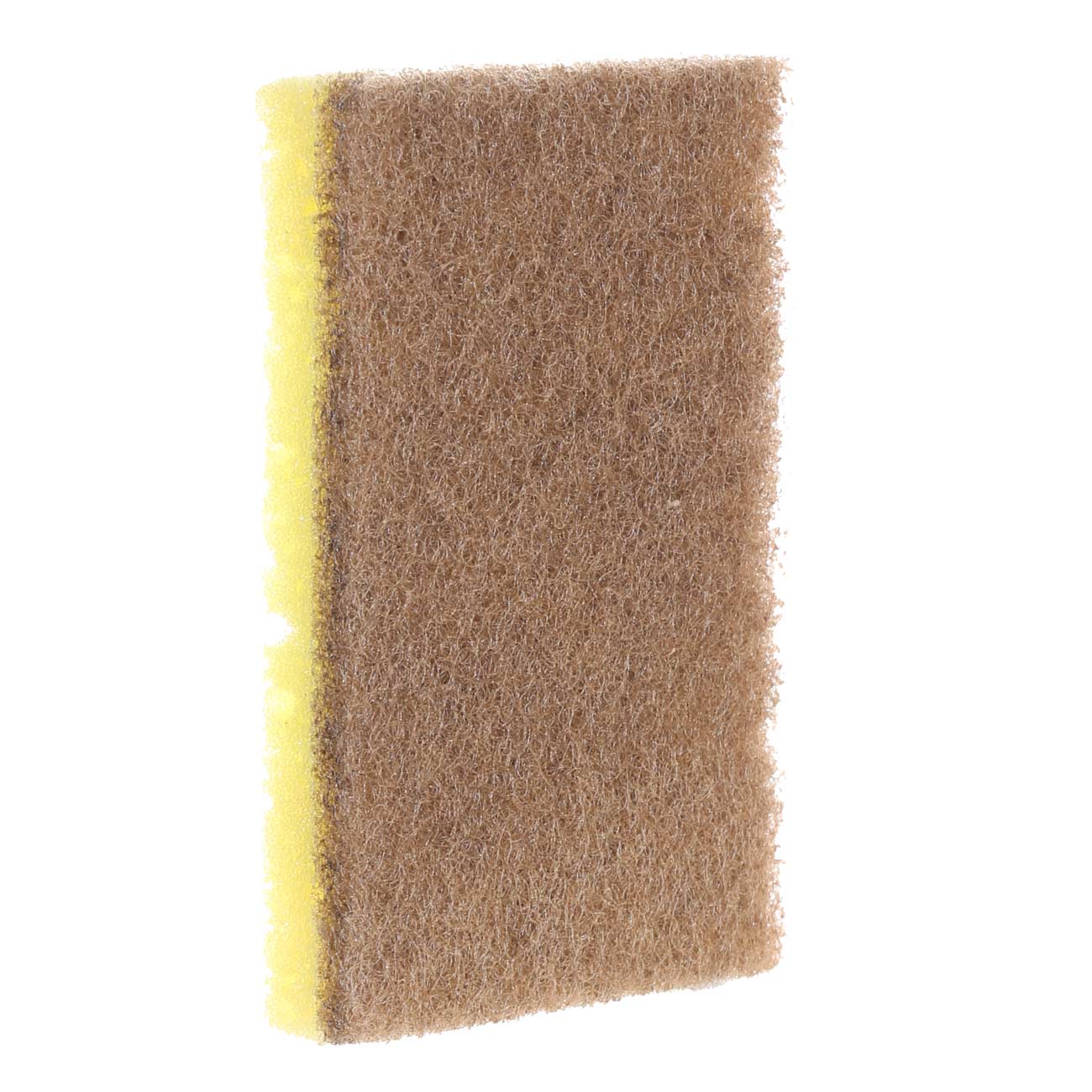 Dish washing sponge, 11x7 cm, 2 pcs, wood fiber/sisal, beige, Green clean