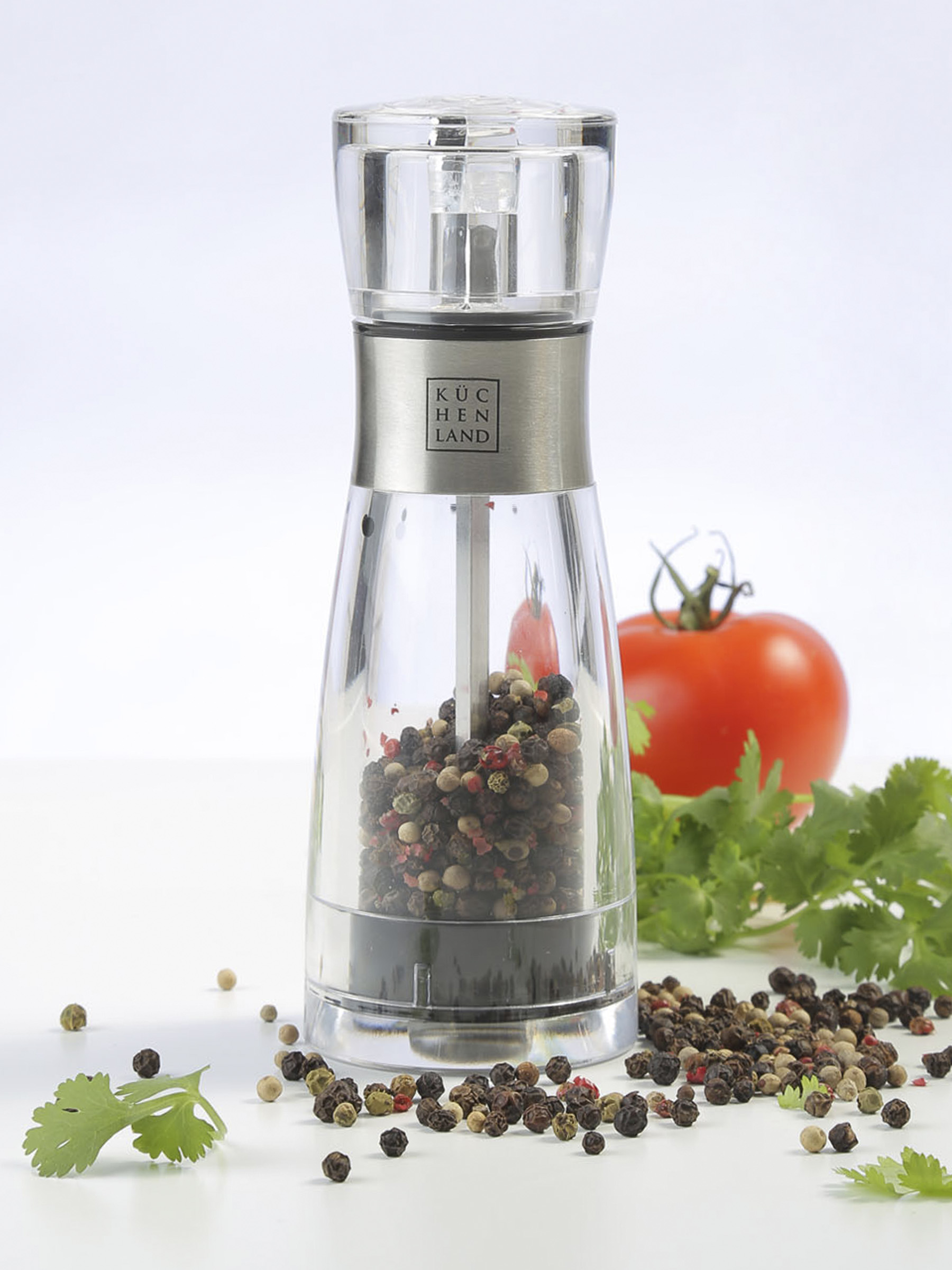 Spice mill, 17 cm, mechanical, acrylic, Classic, image-8