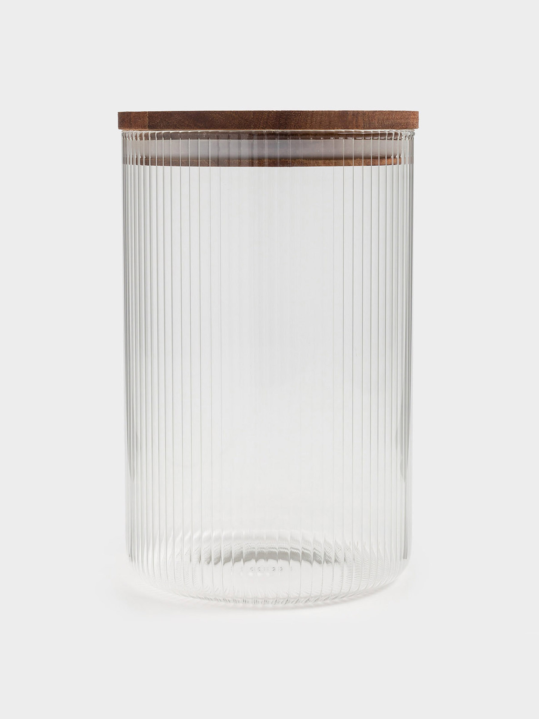 Can for bulk products, 1,2 l, glass B / wood, Ravi wood, image-2