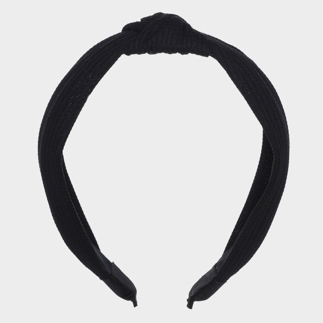 Hair band, 13x15 cm, polyester / plastic, Black, Basic