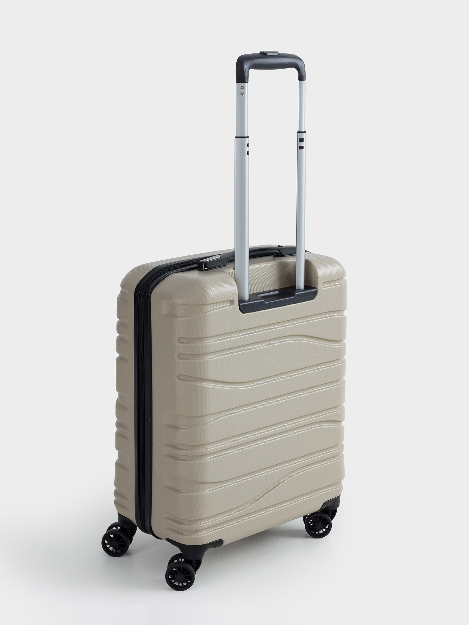 Suitcase S, 39x22x55 cm, 2.7 kg, plastic, beige, Travel comfort, image-2