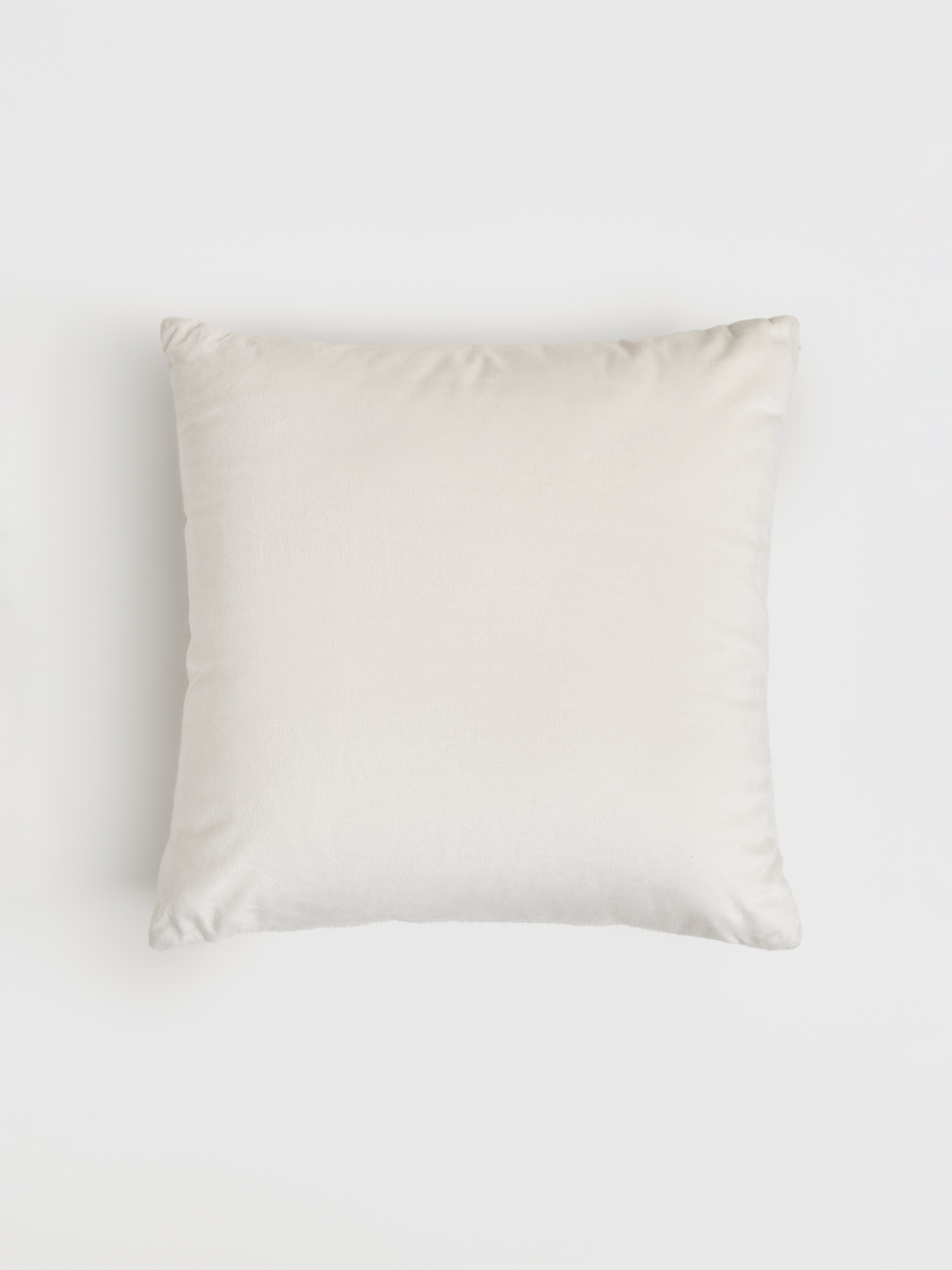 Decorative pillow, 45x45 cm, velvet, milky, Velvet, image-1