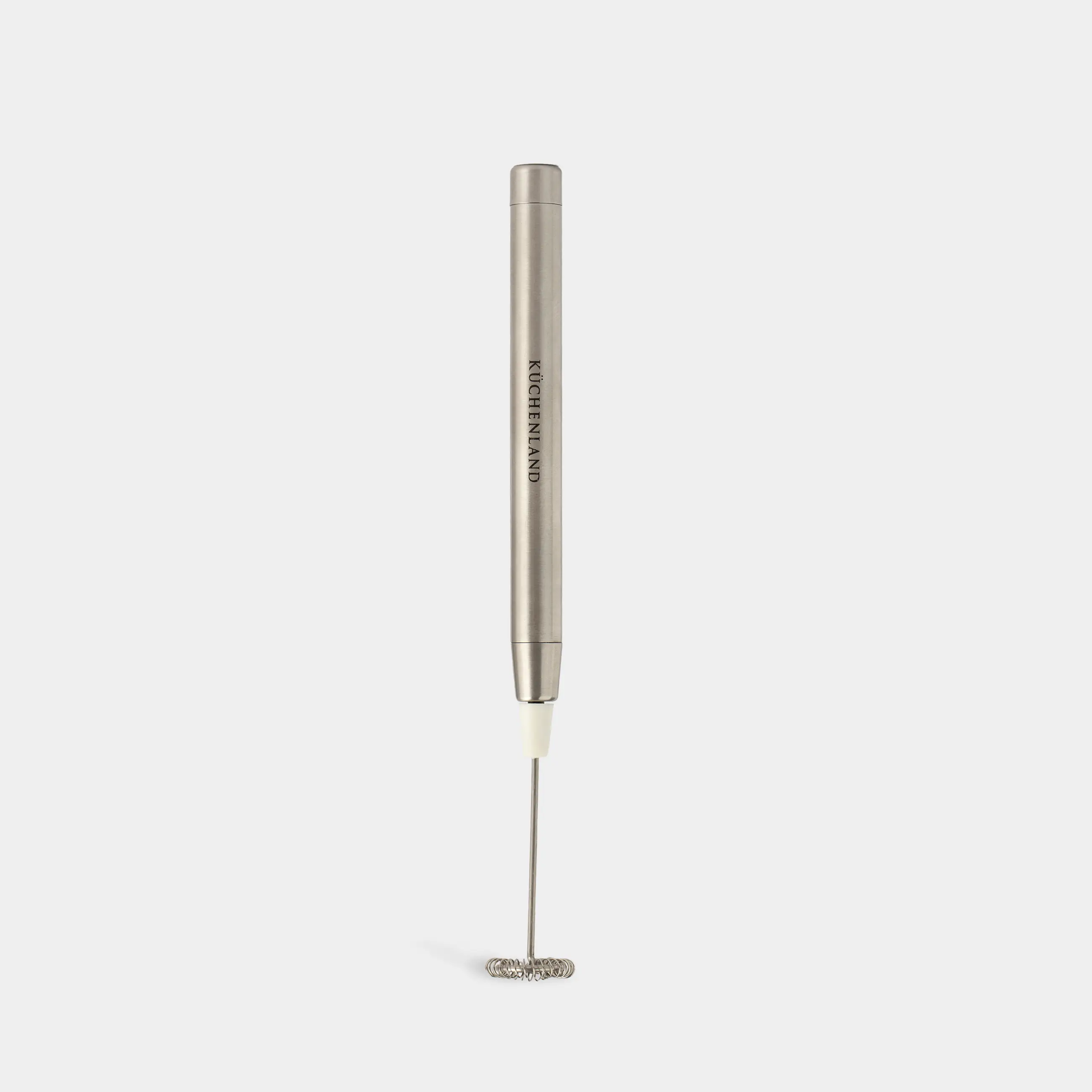 Milk frother, 21 cm, submersible, steel, Beige, Cappuccino