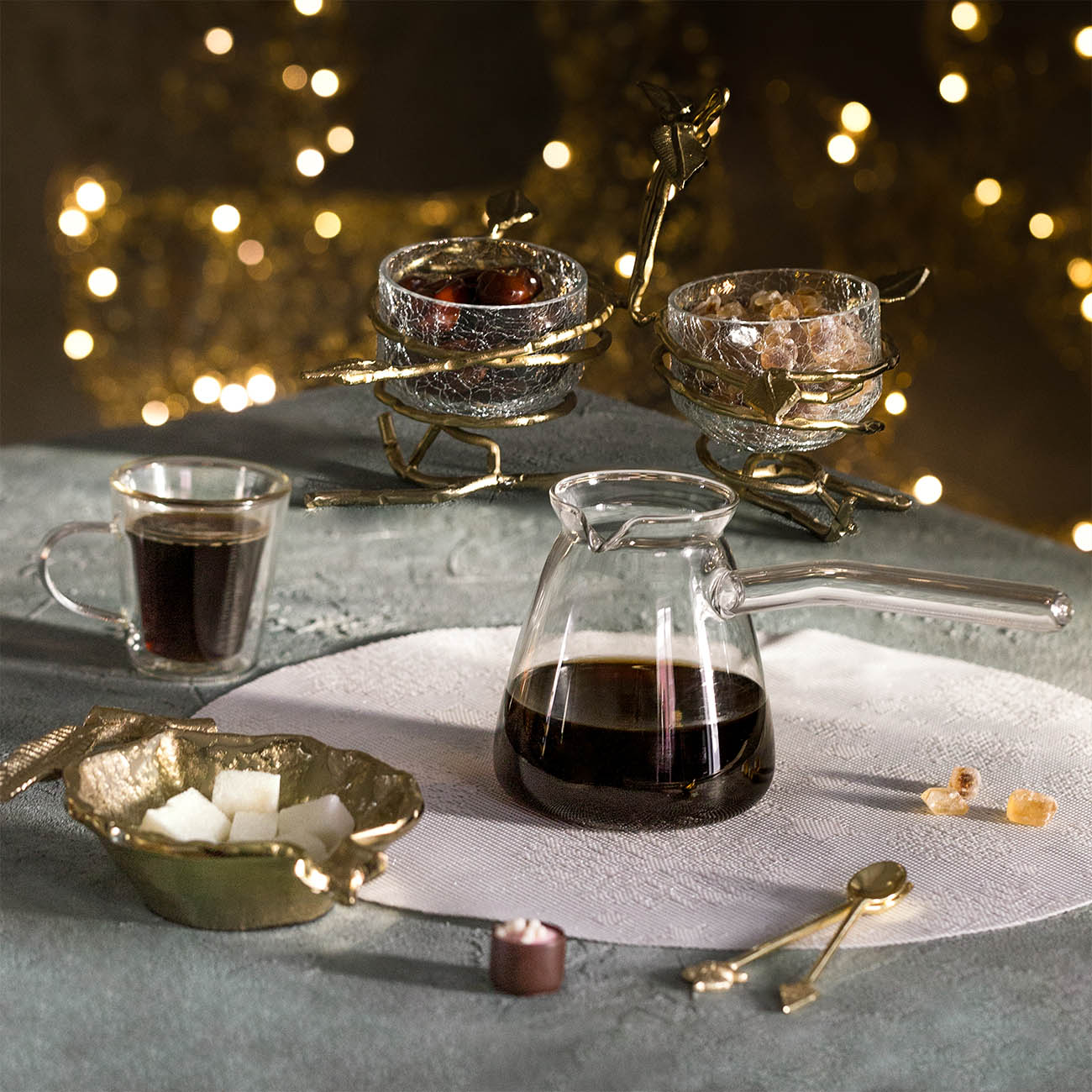 Turkish coffee pot, 500 ml, Glass B, Mona, Clear